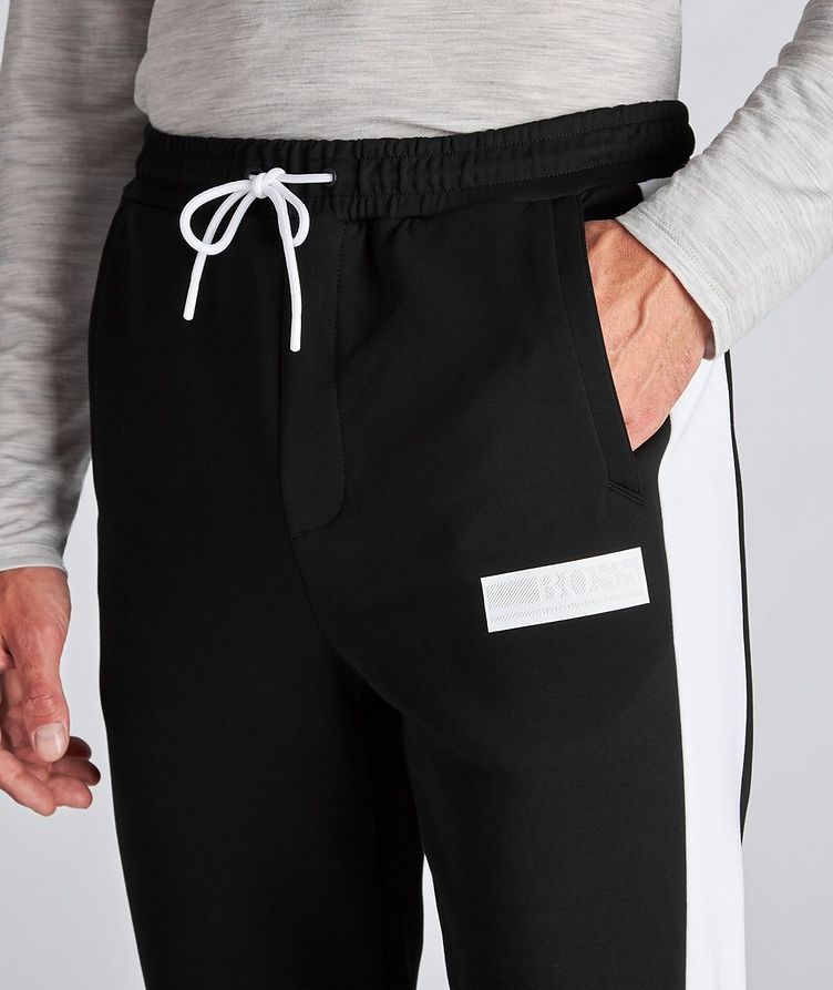 Pantalon sport en mélange de coton avec logo image 3