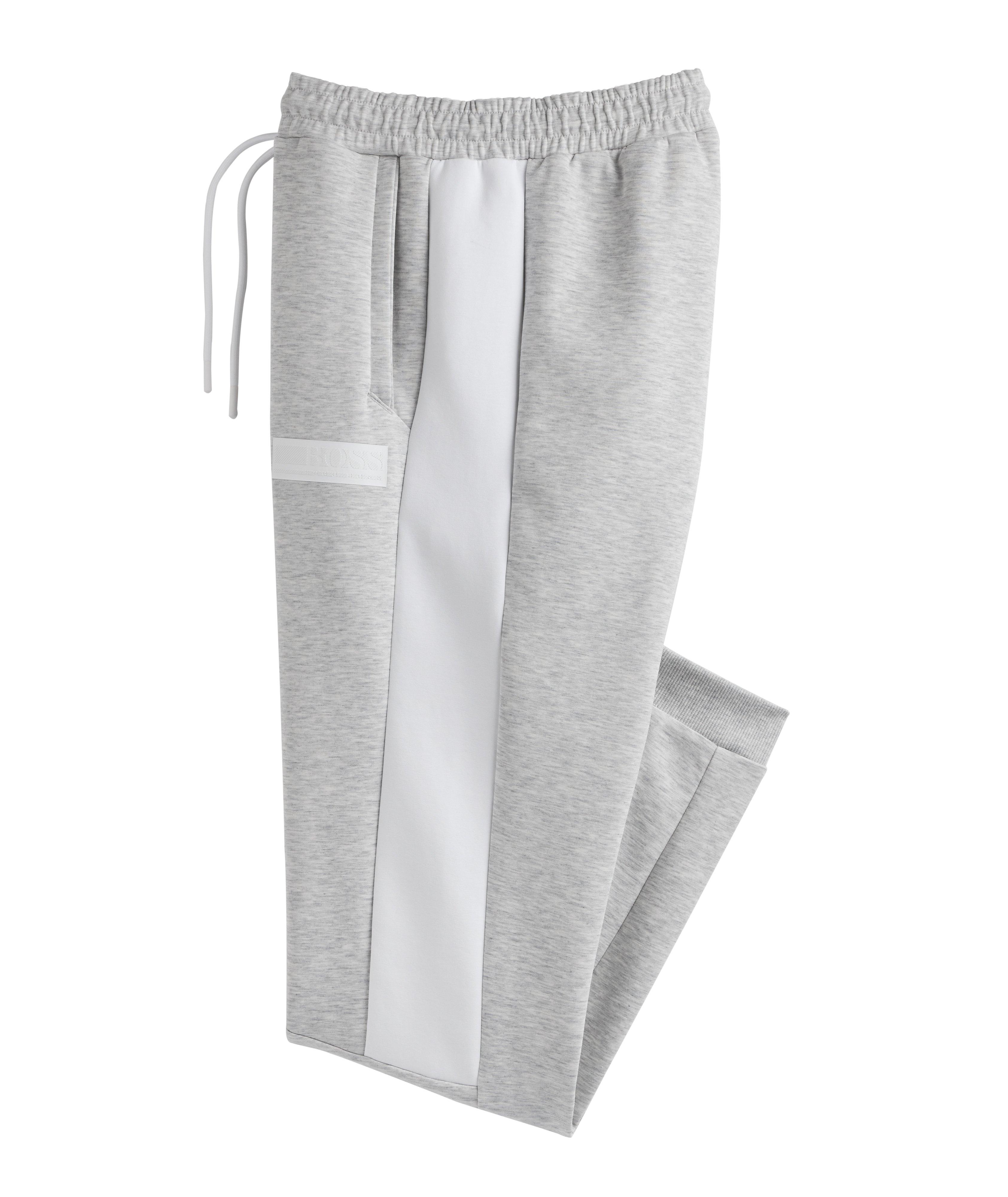 Pantalon sport en mélange de coton avec logo image 0