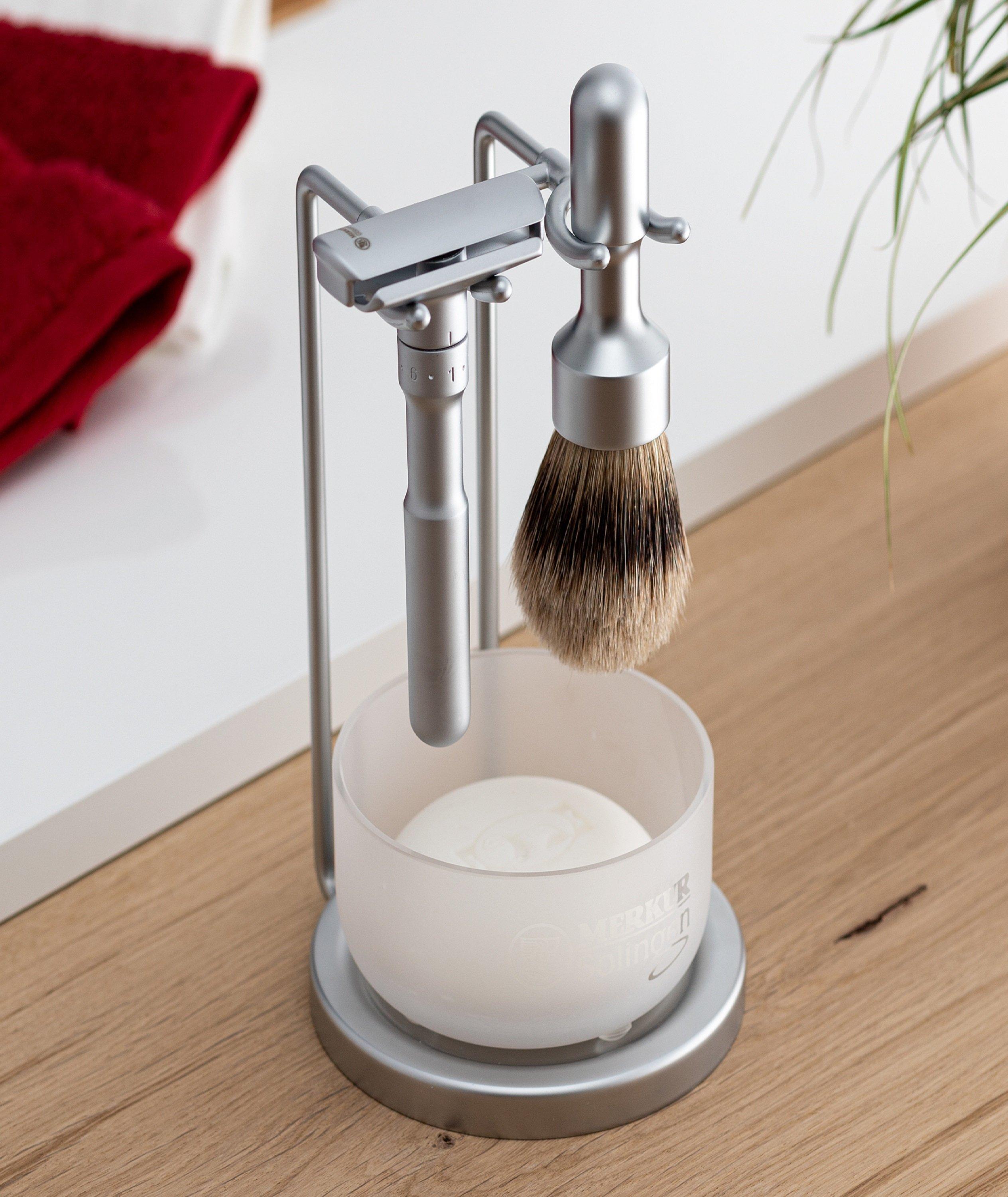 Ensemble de rasage avec rasoir de sureté à double tranchant image 1