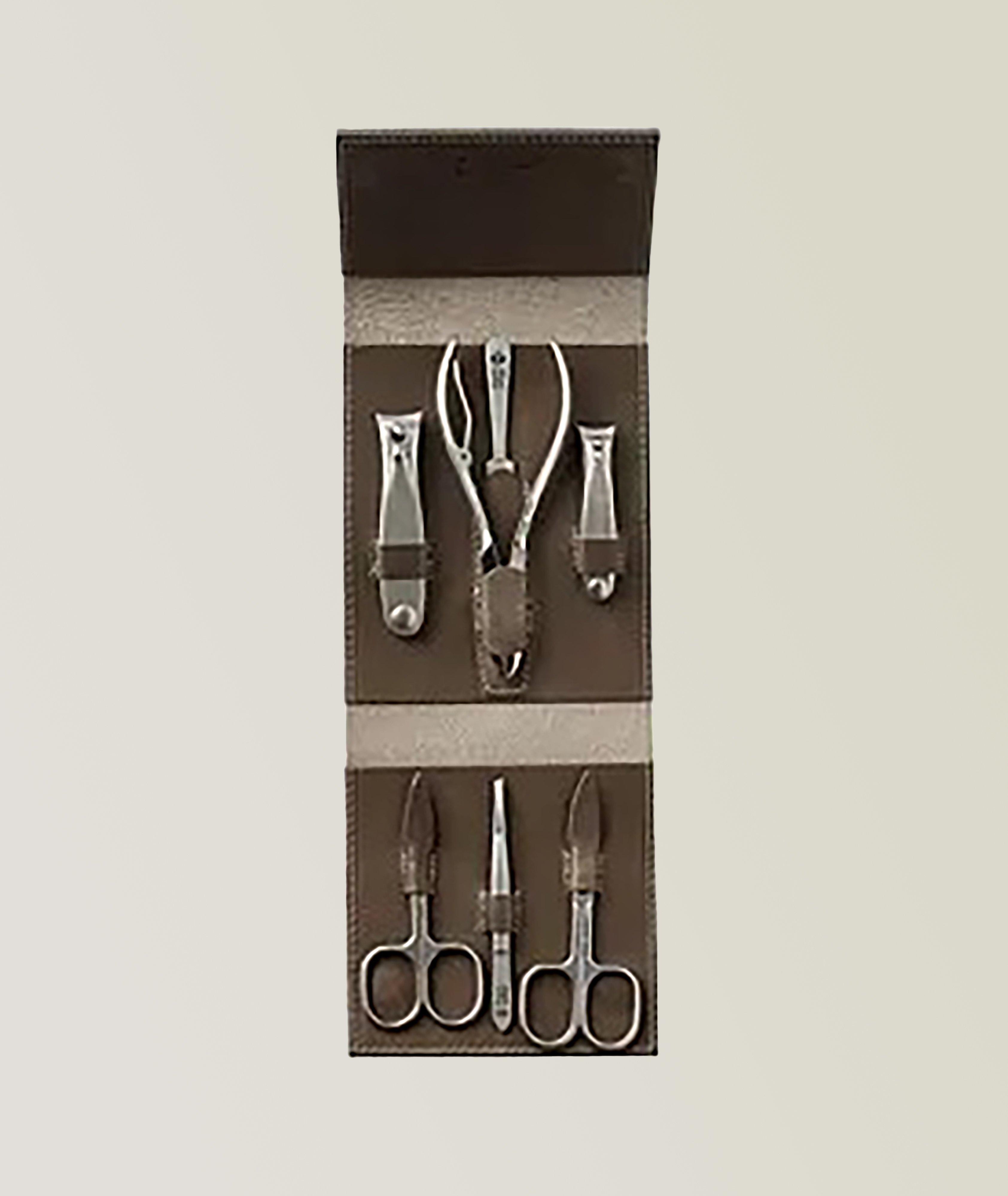 Havana XL 7pc Manicure Set In High Quality Leather Case image 0