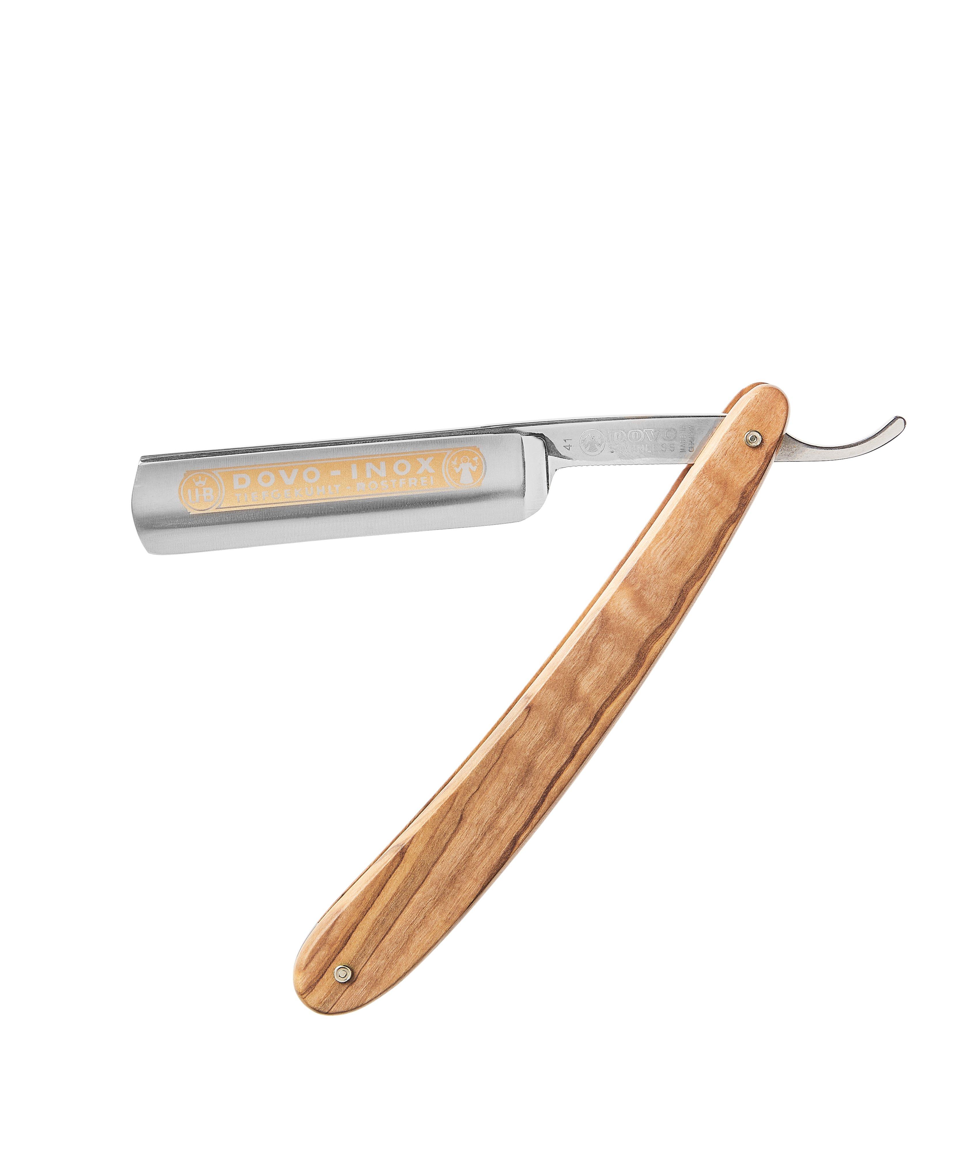 Inox Straight Razor, Olive Wood Handle...*Item not available for sale as brand has been delisted* image 1