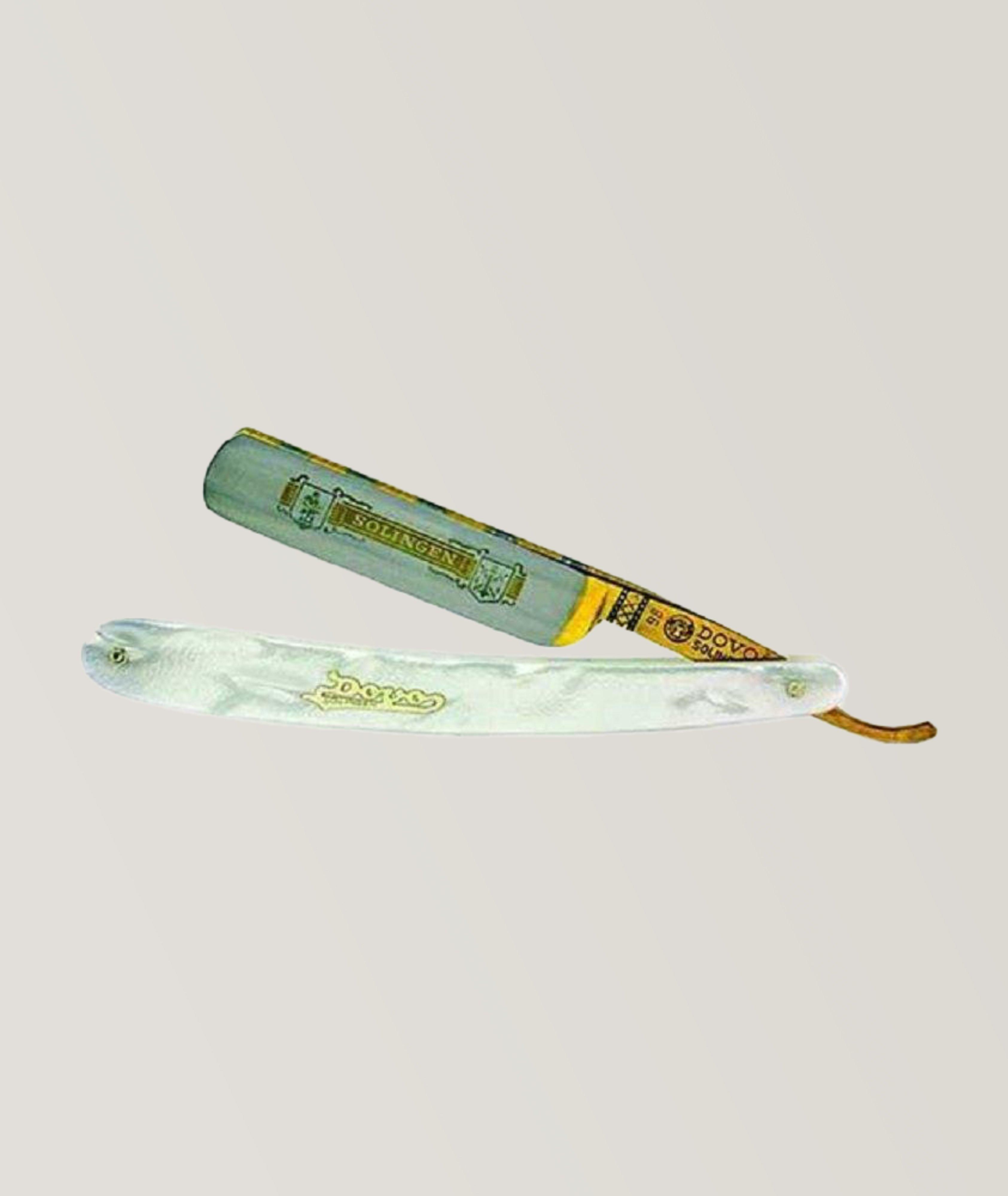 Pearl Straight Razor, Imitation Pearl Handle...*Item not available for sale as brand has been delisted* image 0