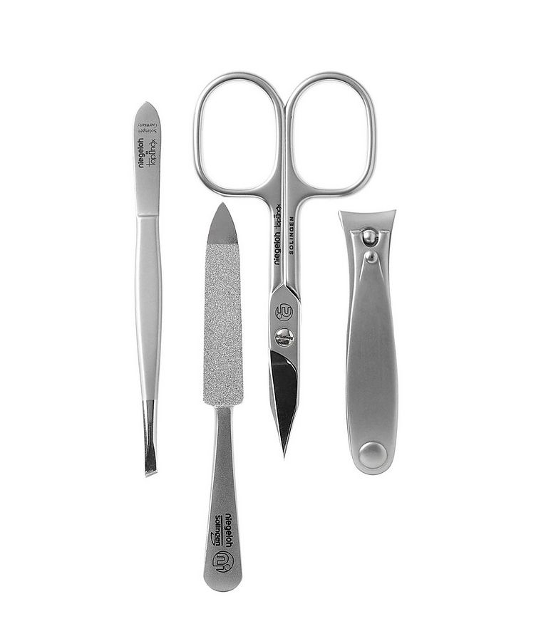 Havana S 4pc Manicure Set In High Quality Leather Case image 2