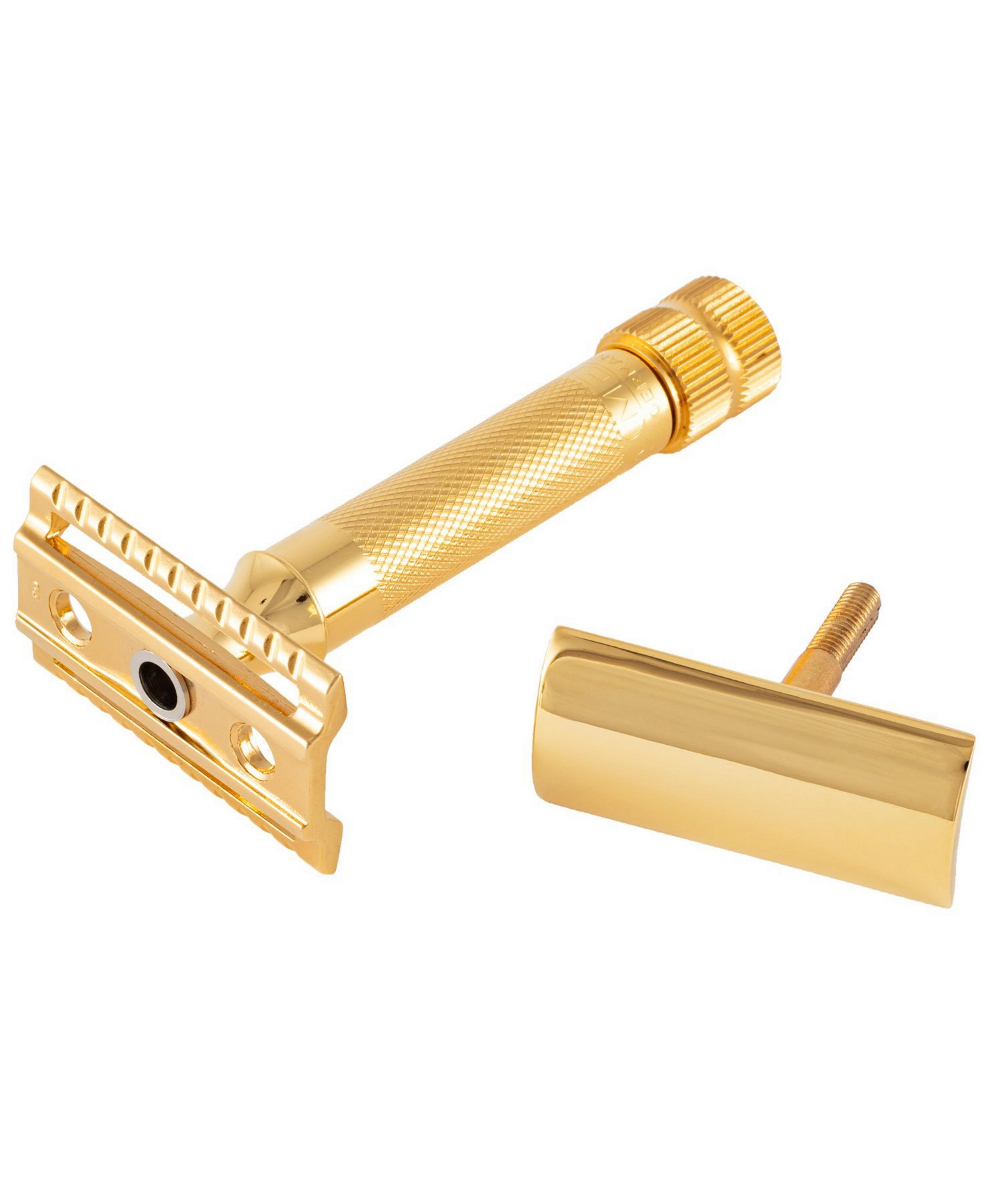 Double Edge Safety Razor, Gold-Plated image 1
