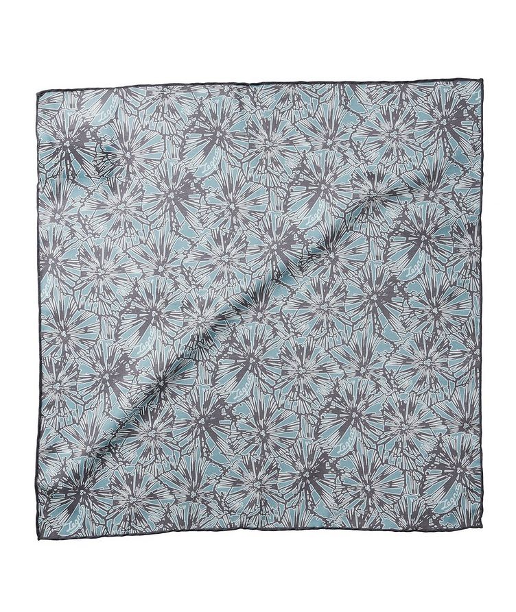 Jacquard Cotton-Silk Pocket Square image 0