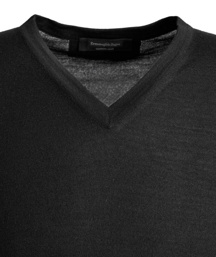 V-Neck Cashmere-Silk Sweater image 1