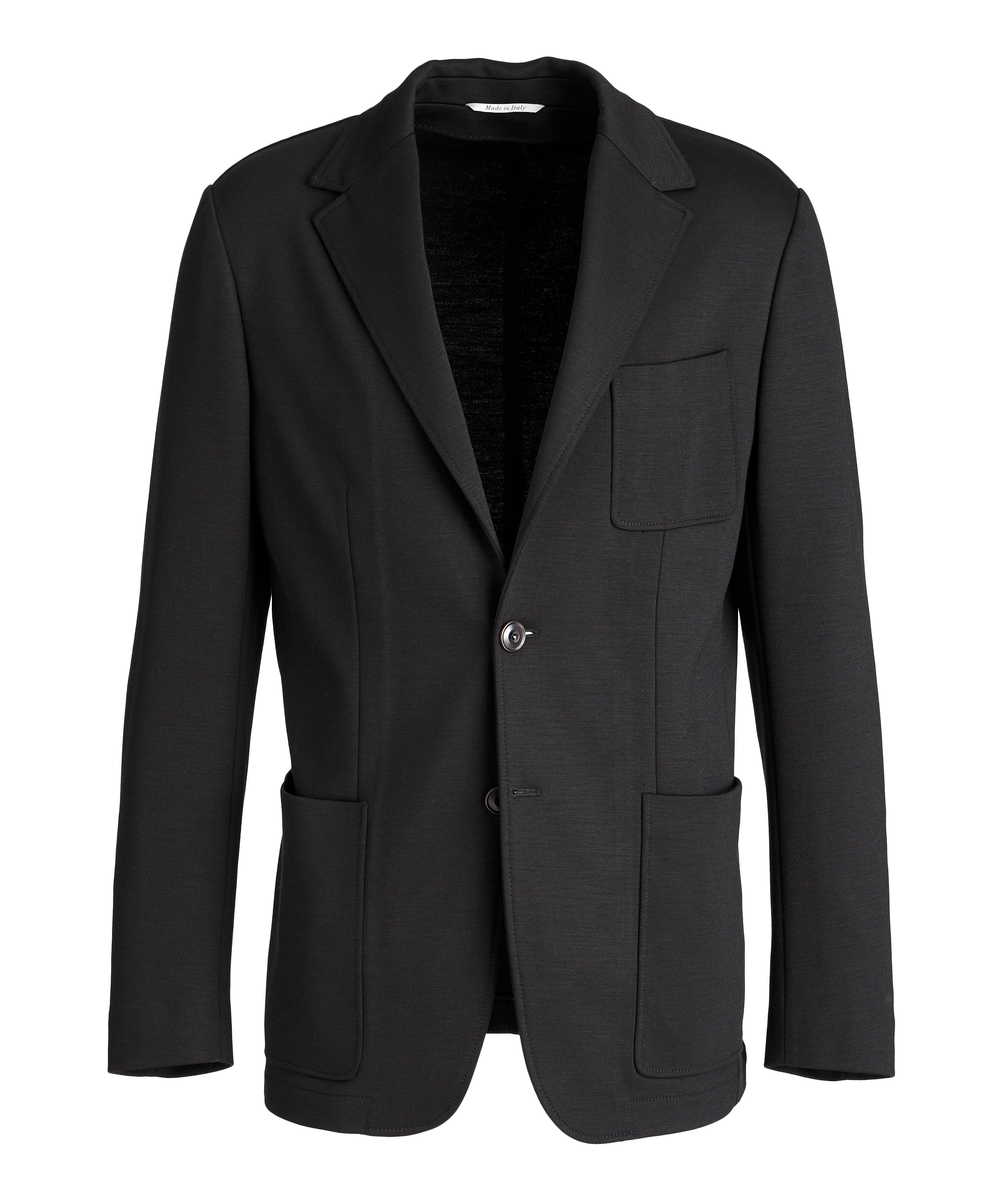 Unstructured Wool-Blend Sports Jacket image 0