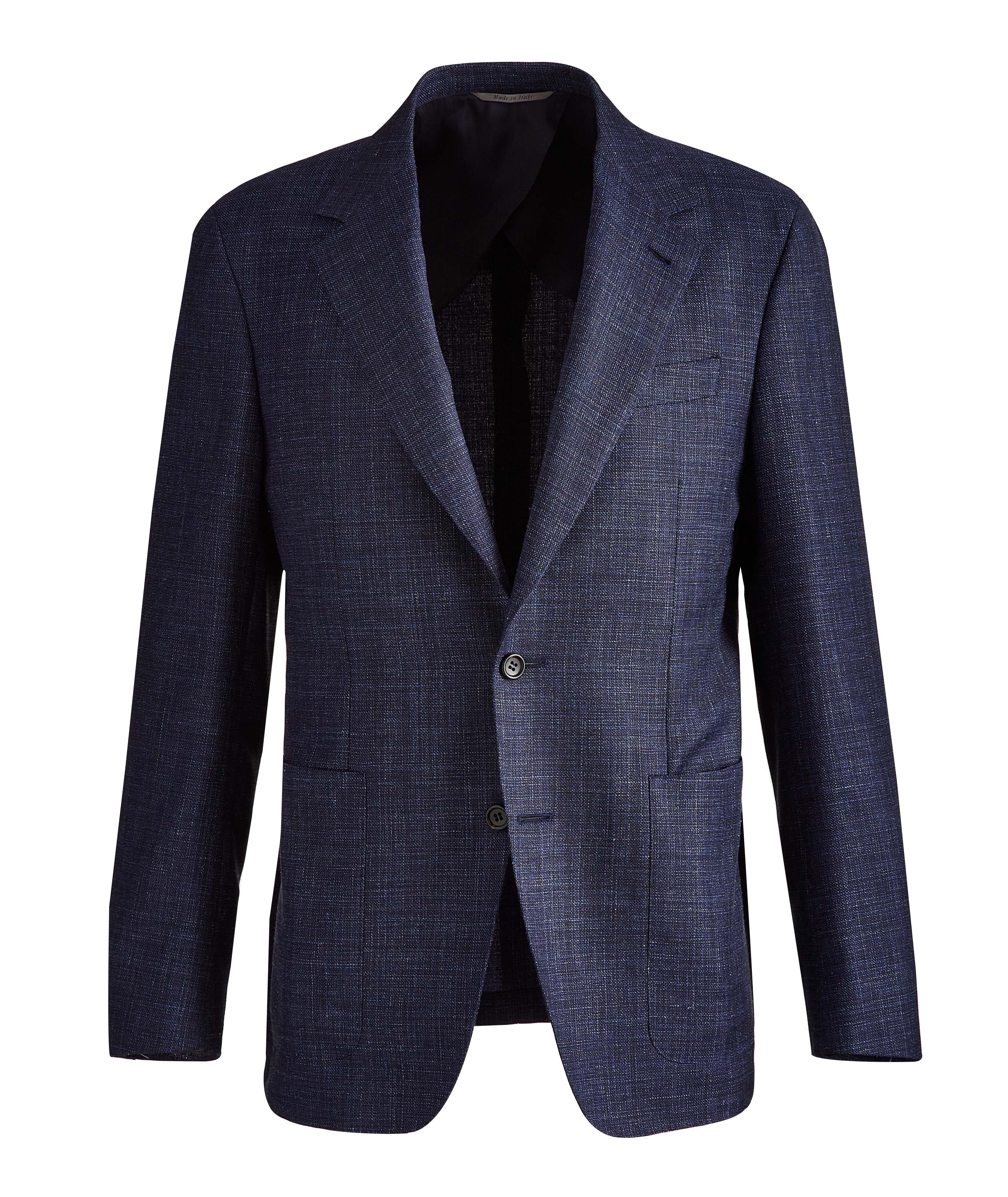 Mélange Wool, Silk & Linen Sports Jacket image 0
