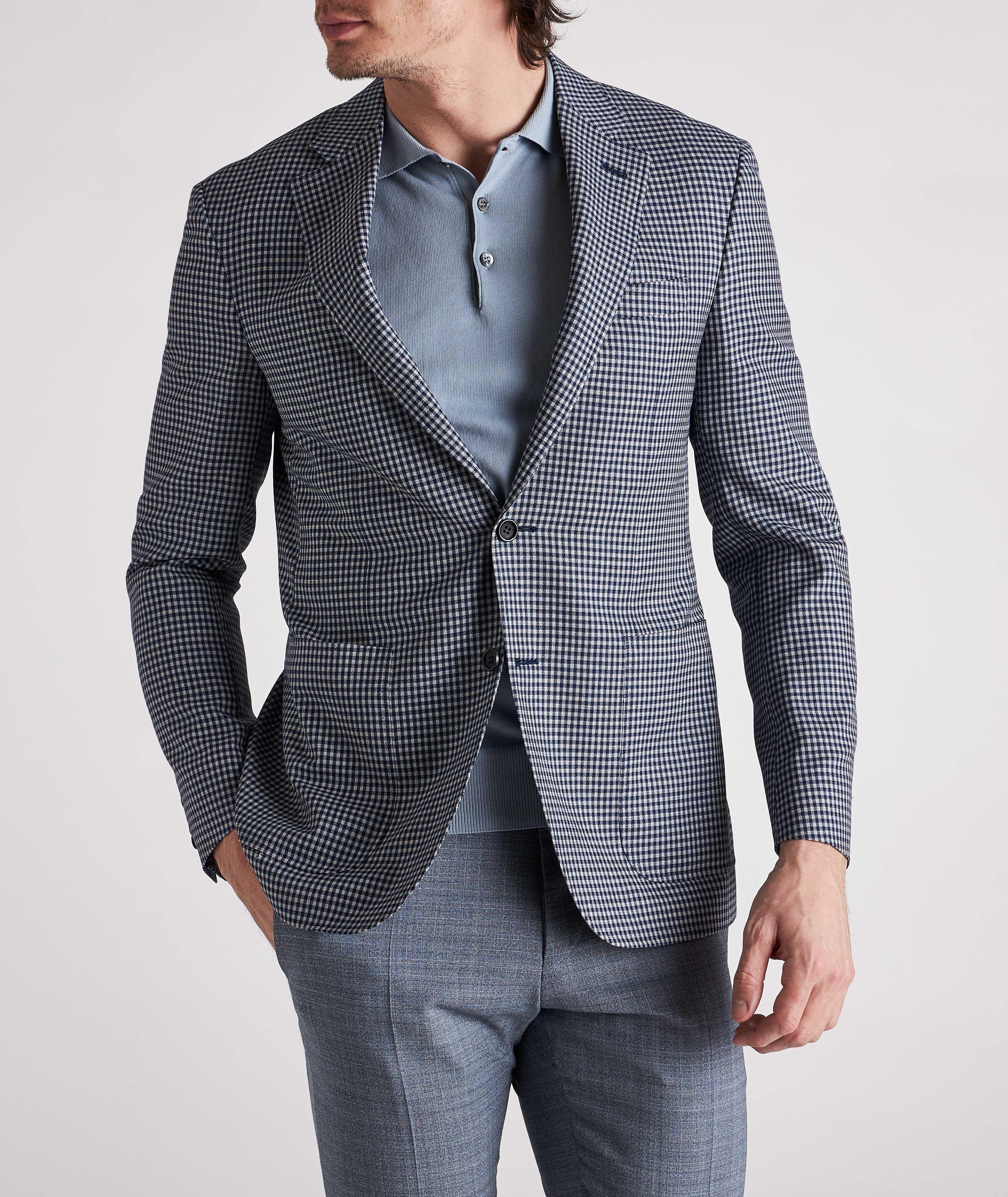 Kei Gingham Wool Sports Jacket image 2
