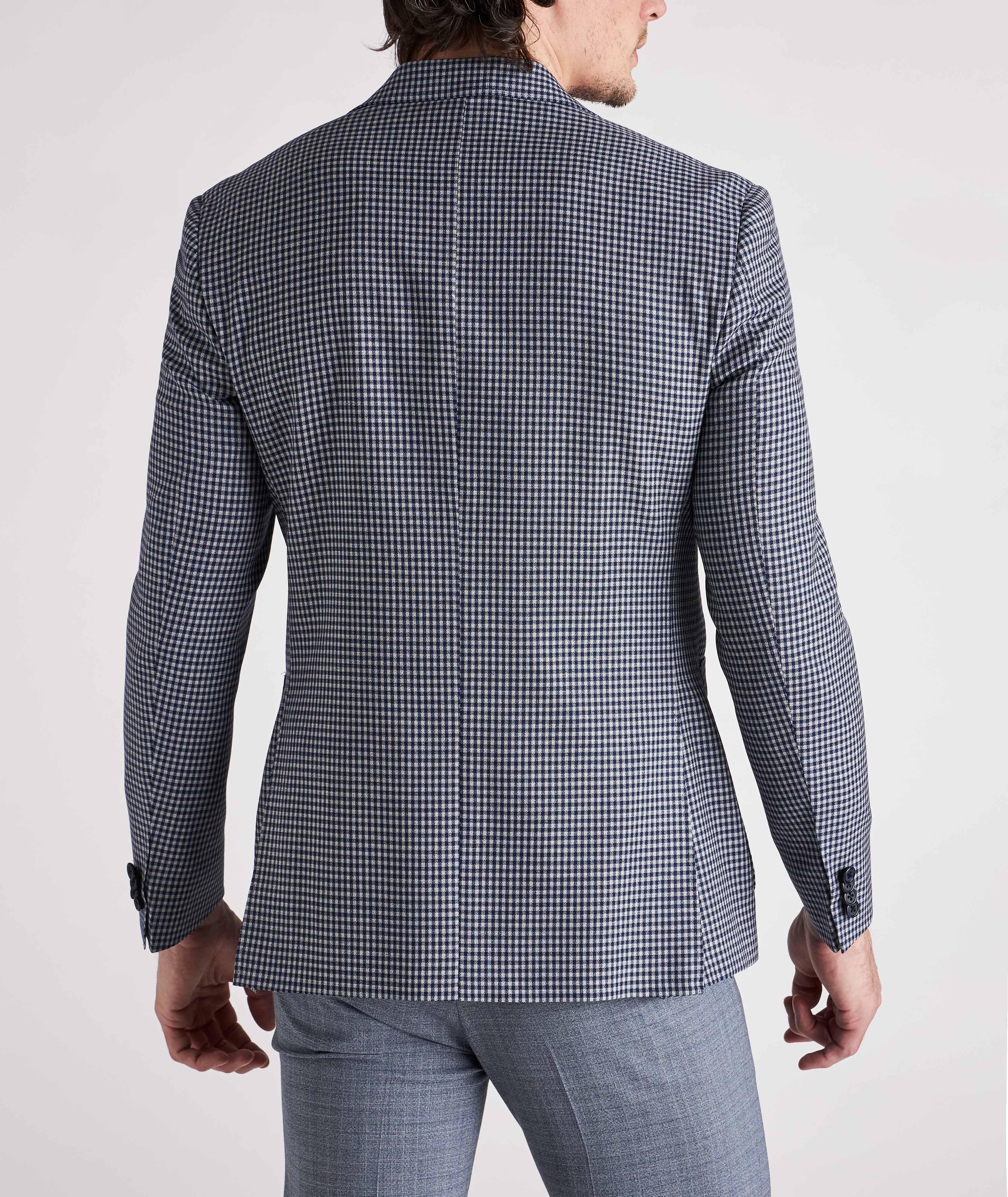 Kei Gingham Wool Sports Jacket image 3