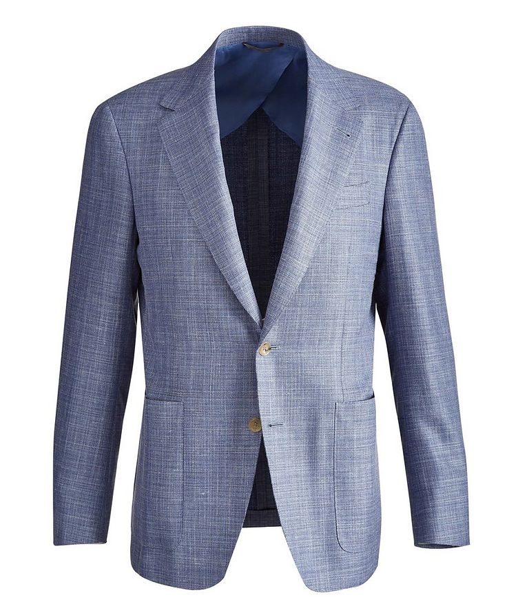 Ultralight Mélange Wool, Silk & Linen Sports Jacket image 0