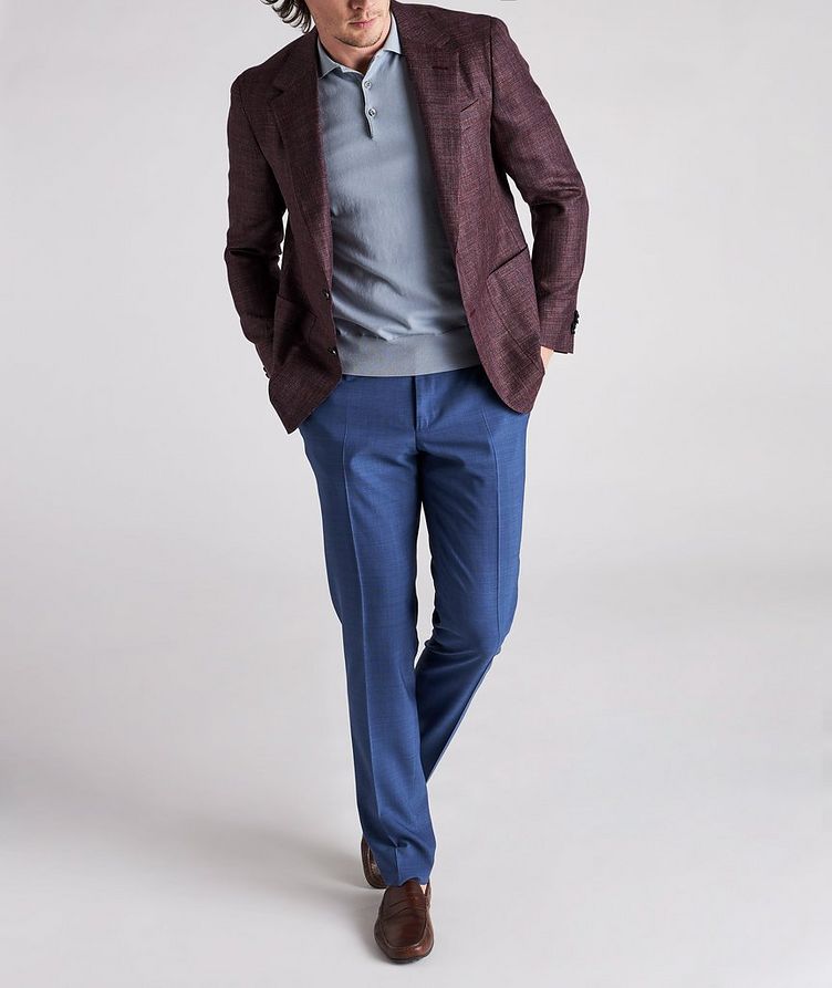 Mélange Wool, Silk & Linen Sports Jacket image 1