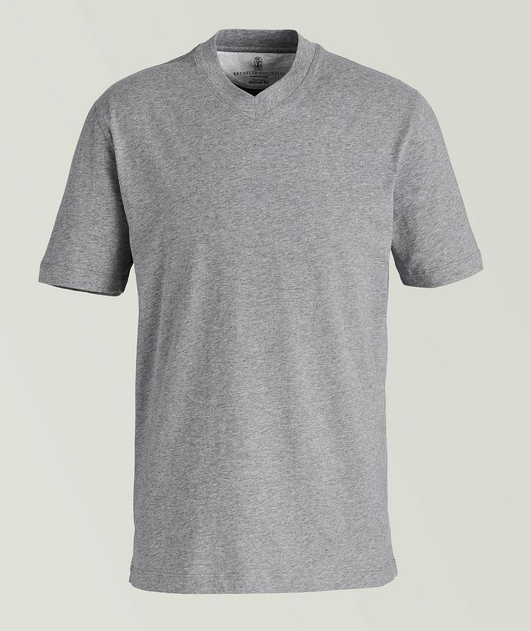 V-Neck Cotton T-Shirt image 0