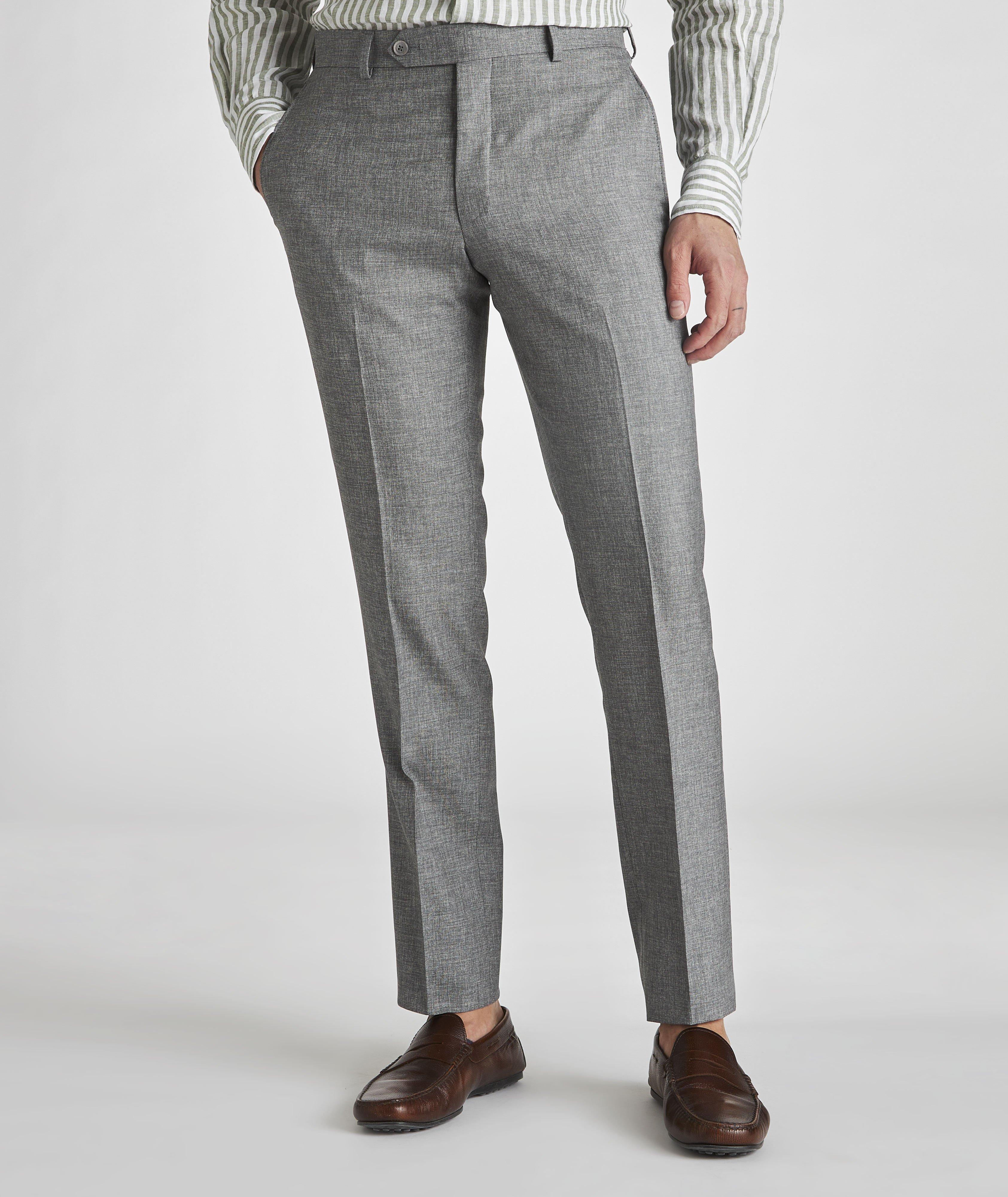 Silver Marseille Slim Stretch Dress Pant, Men's Bottom