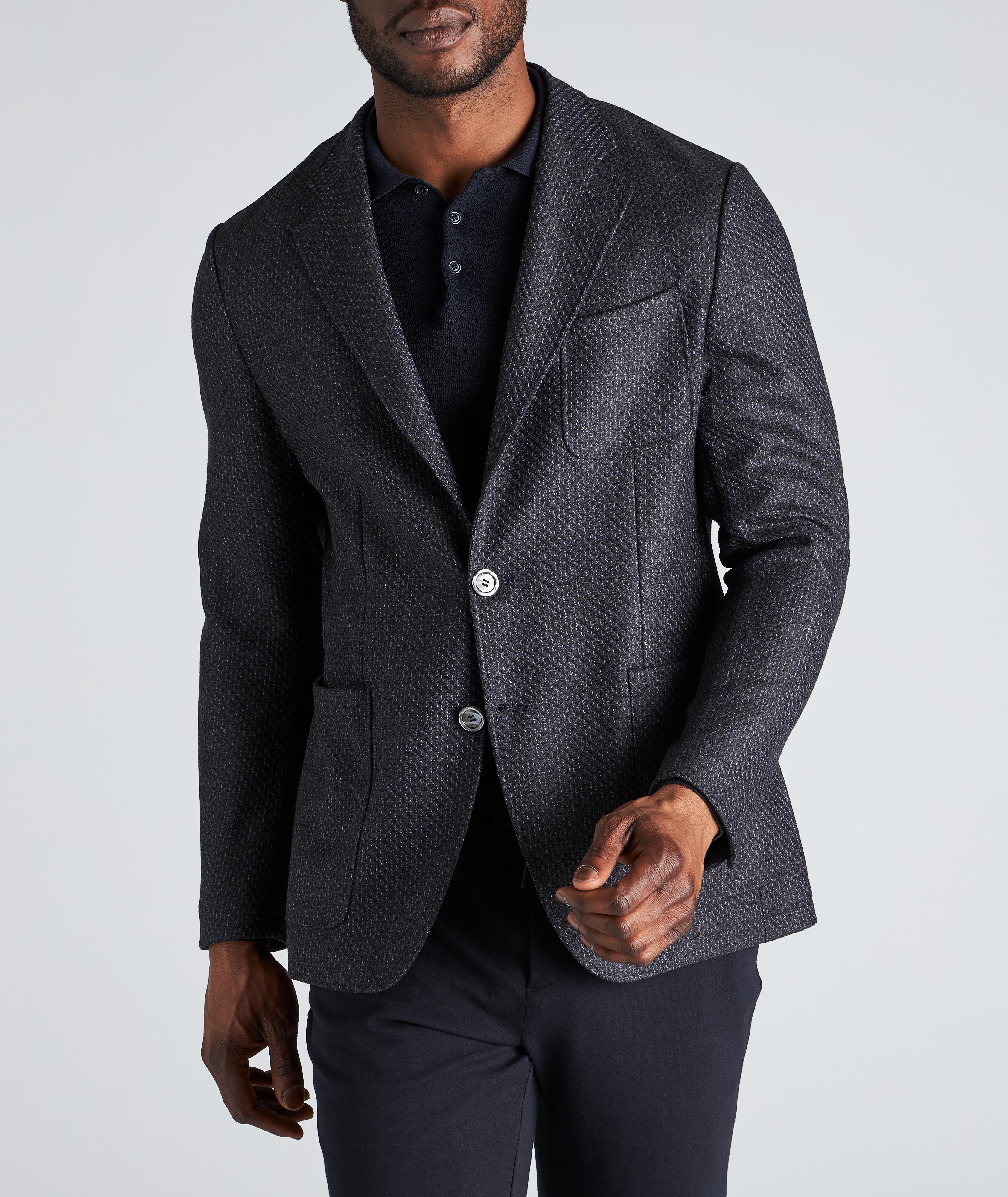 Unstructured Tweed Wool Sports Jacket image 1