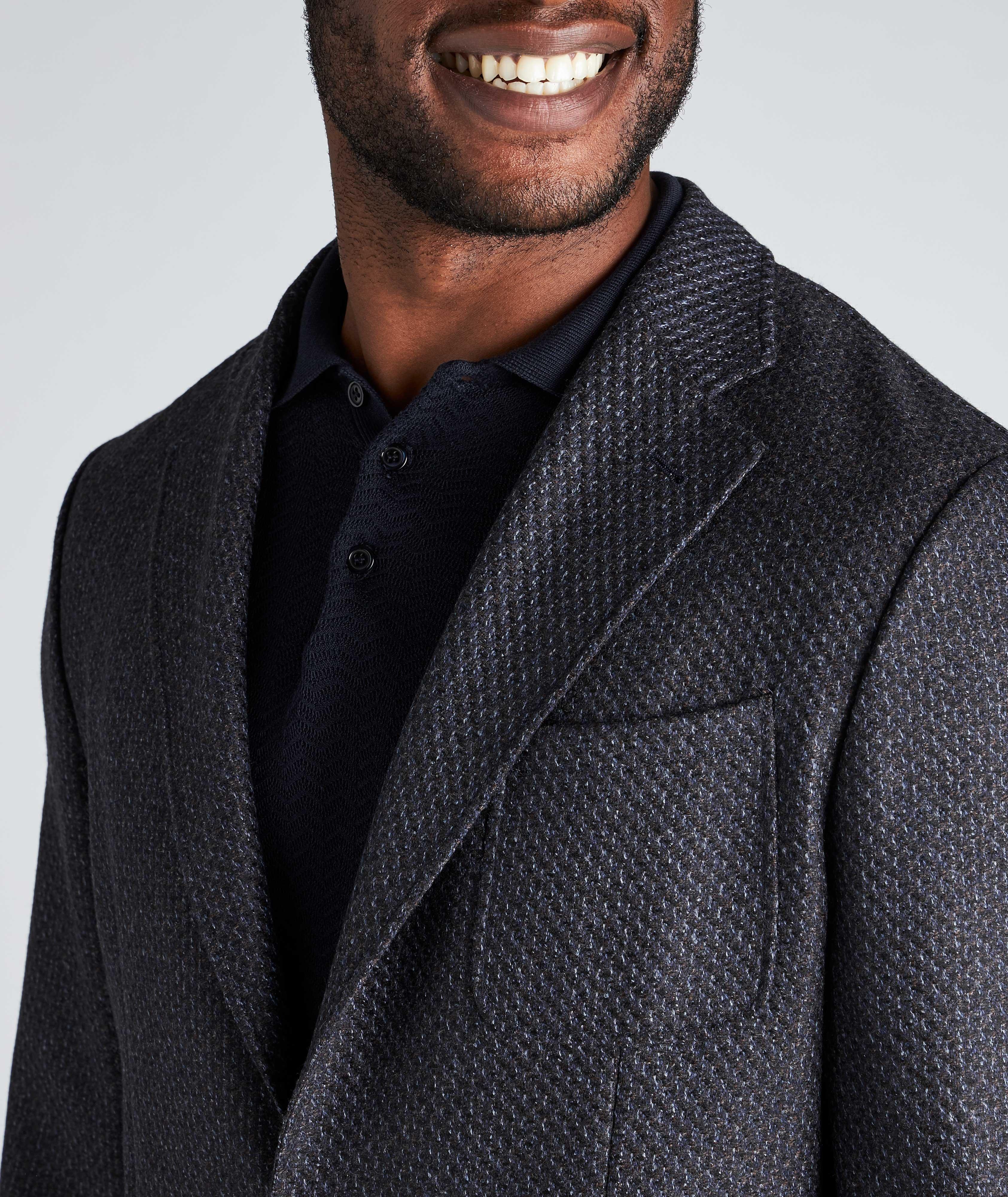 Unstructured Tweed Wool Sports Jacket image 3