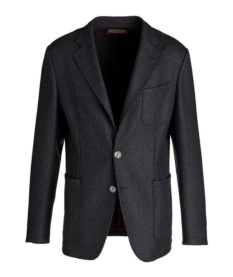Unstructured Tweed Wool Sports Jacket image 0