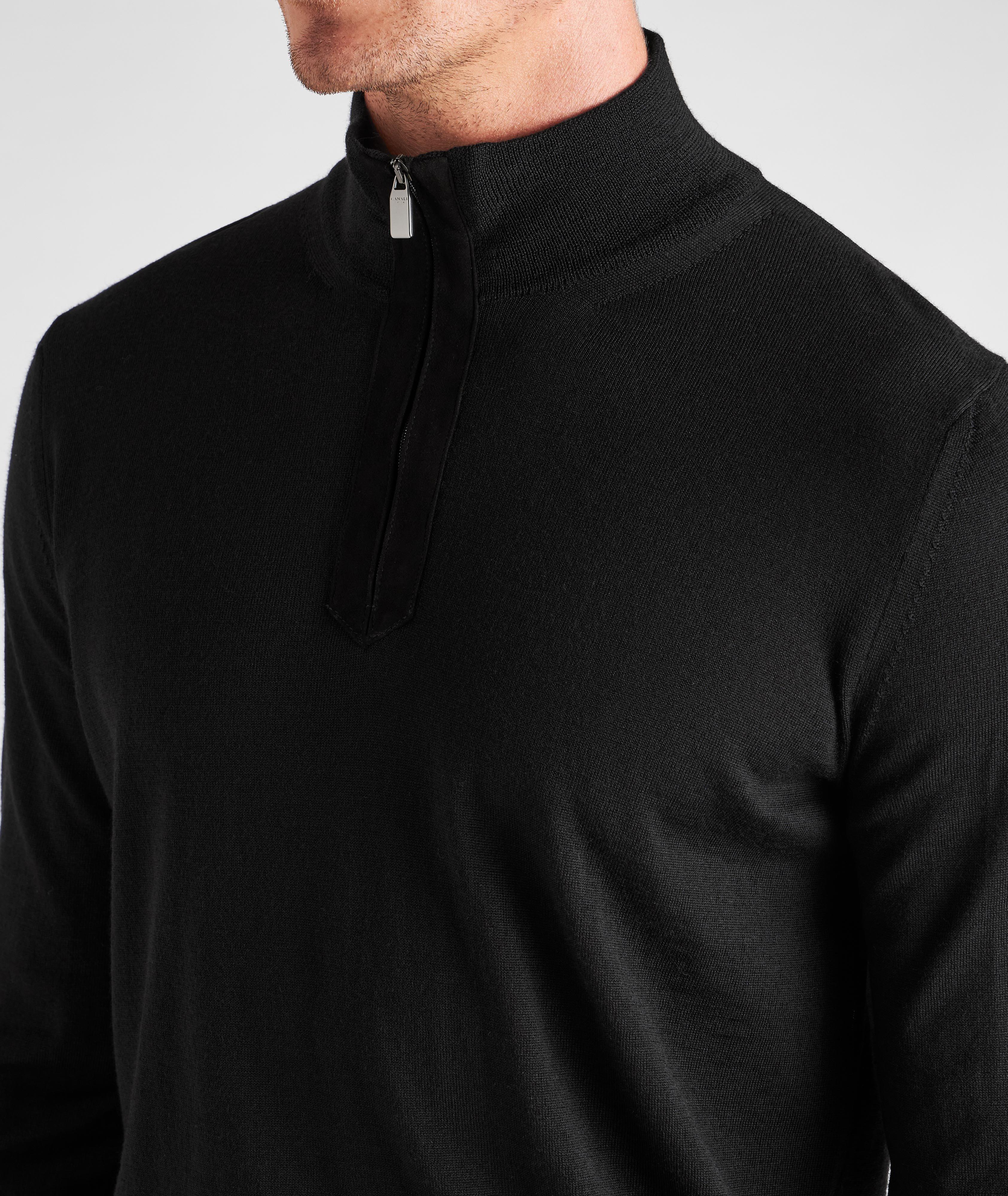 Half-Zip Wool Sweater image 3