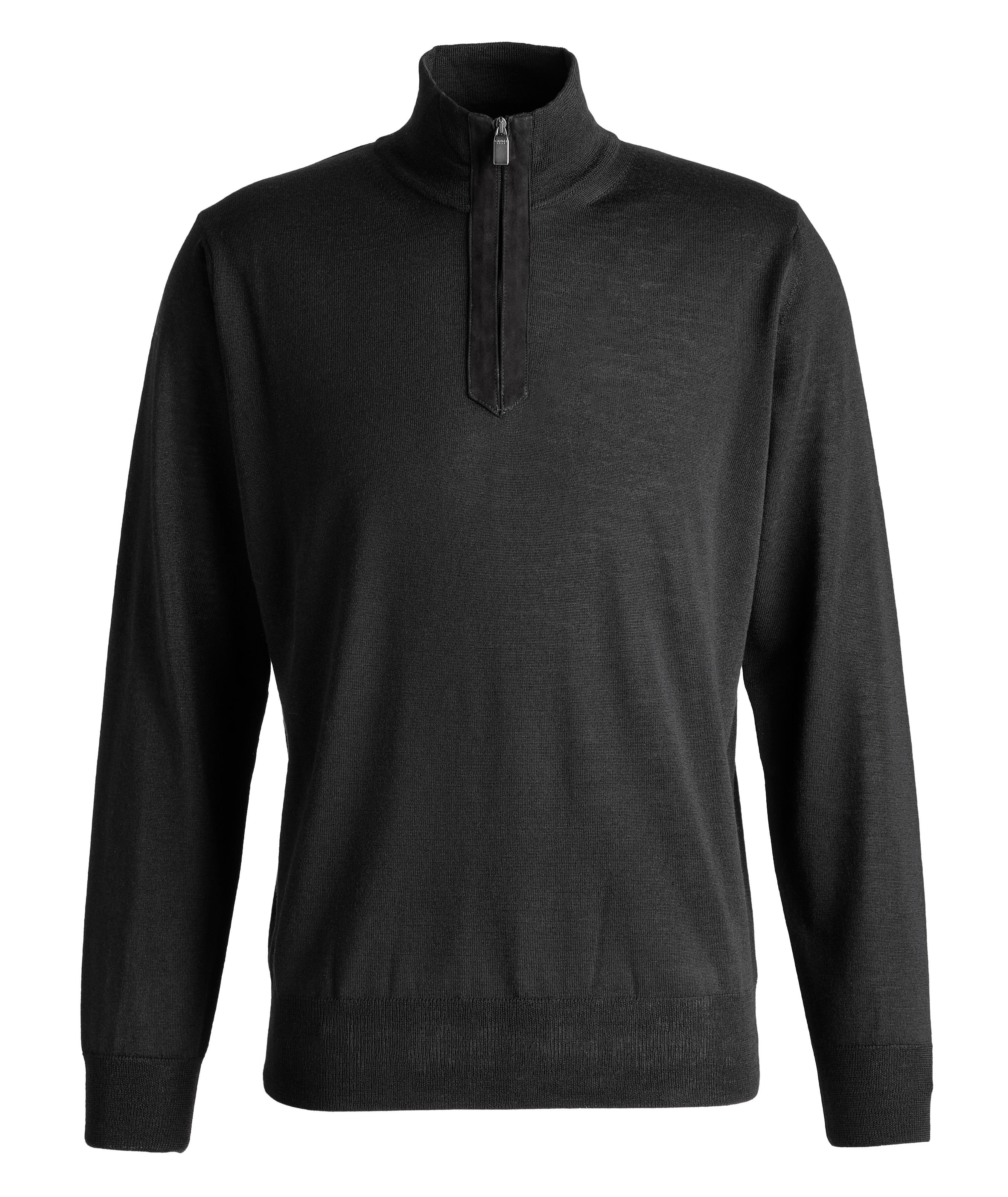 Half-Zip Wool Sweater image 0