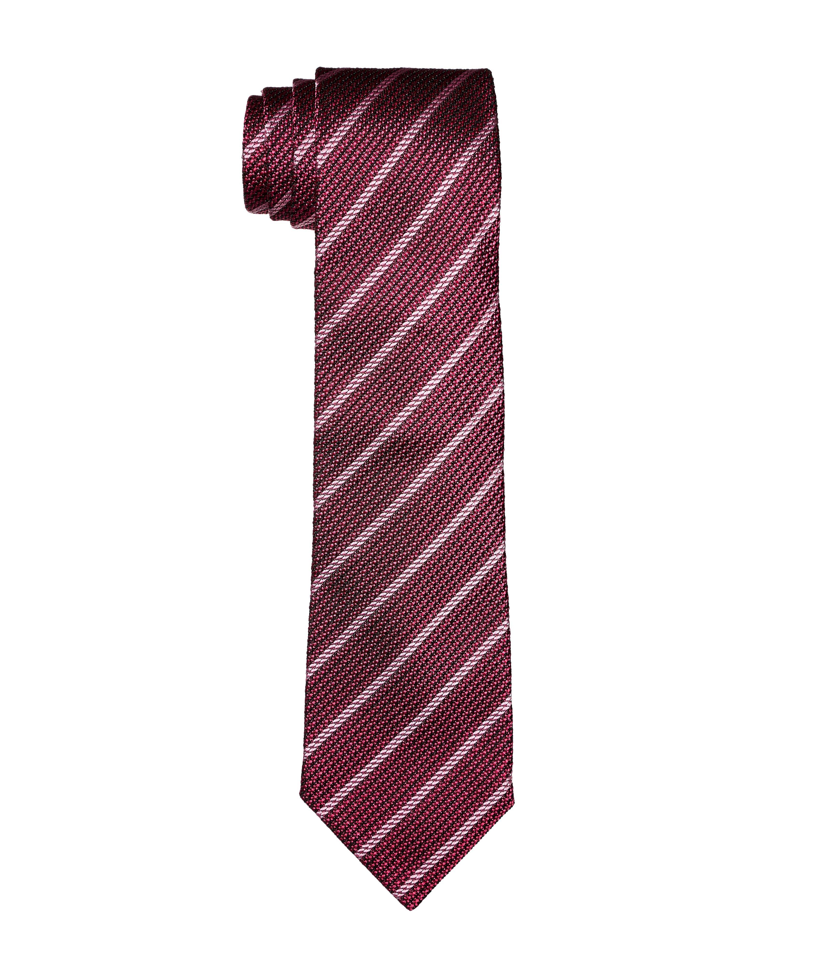 Striped Silk Tie image 0