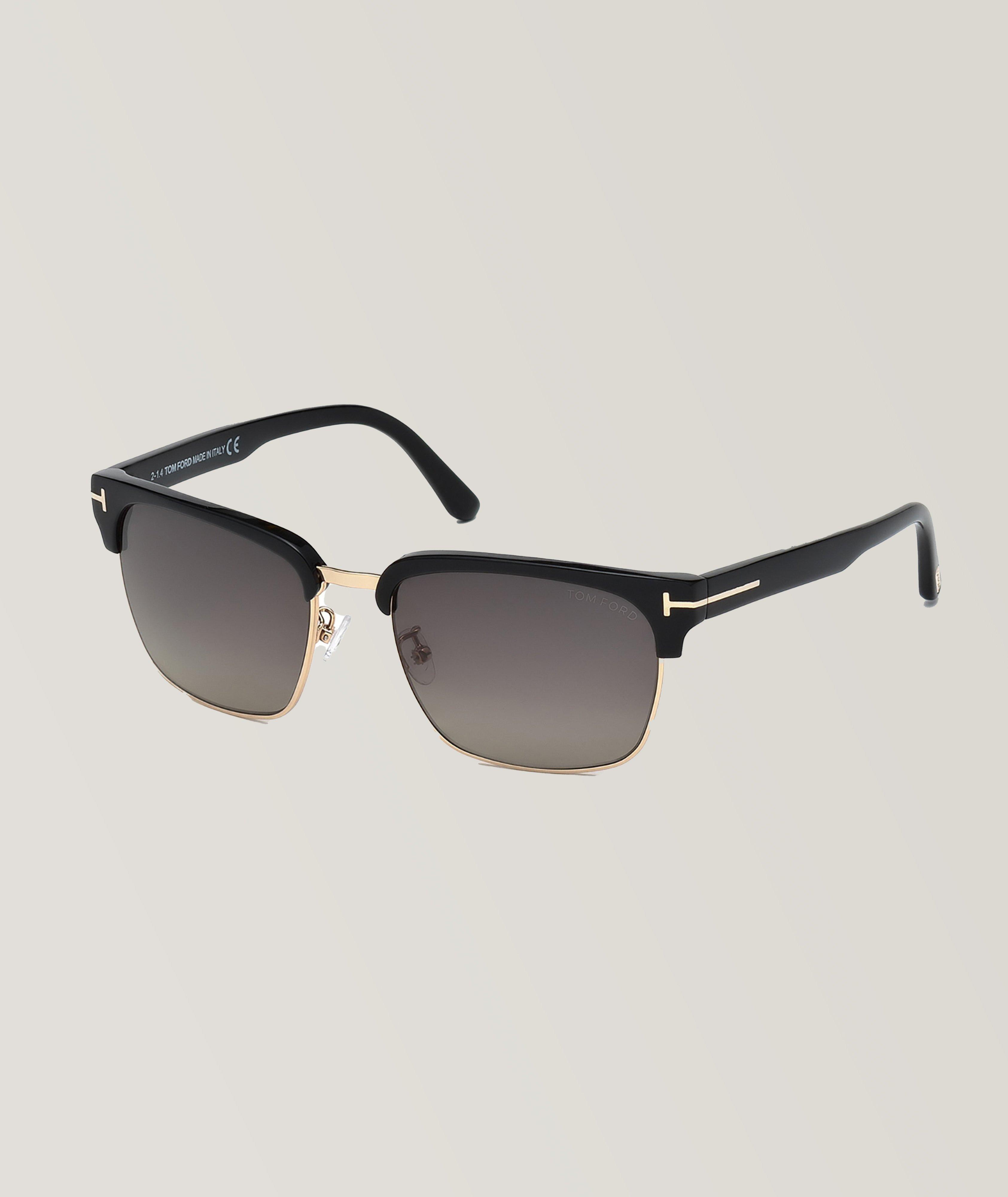 TOM FORD River Vintage-Style Square Frame Sunglasses