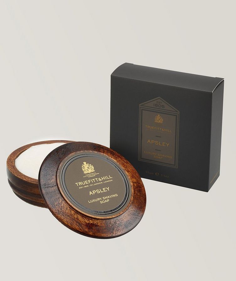 Apsley Shaving Soap in Wooden Bowl image 1
