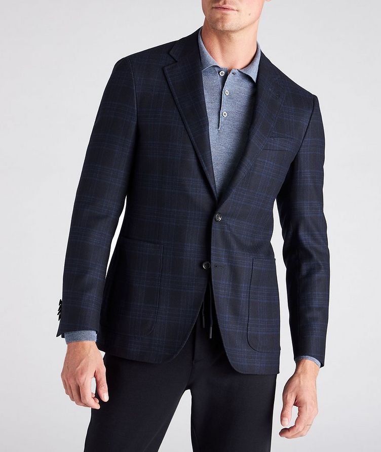 Kei Checked Wool-Cashmere Sports Jacket image 1