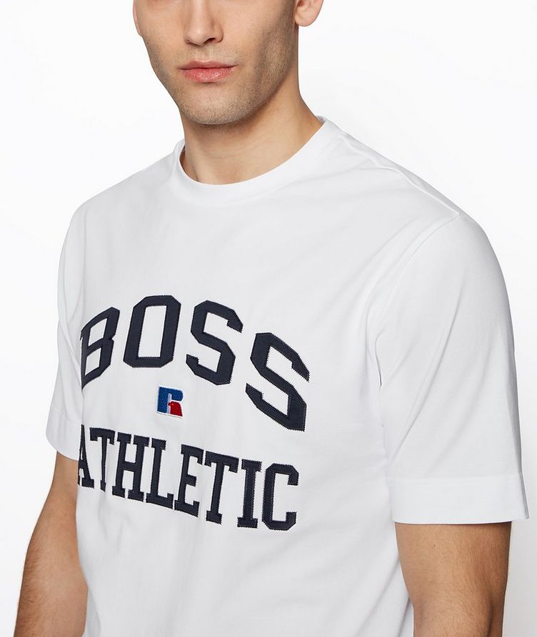 T-shirt en coton extensible, collection Russell Athletic image 3