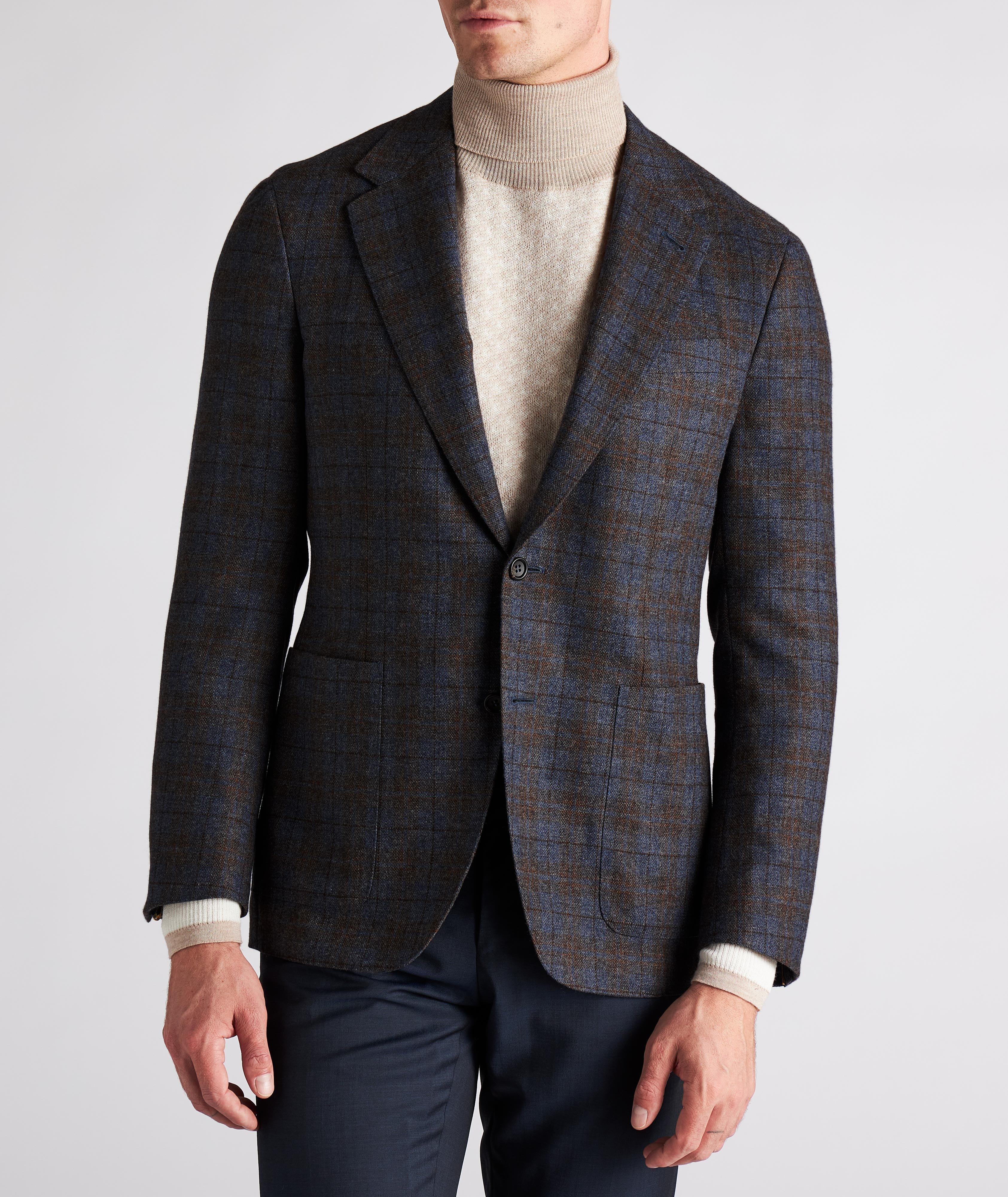 Slim Fit Checked Wool-Cashmere Sports Jacket image 1