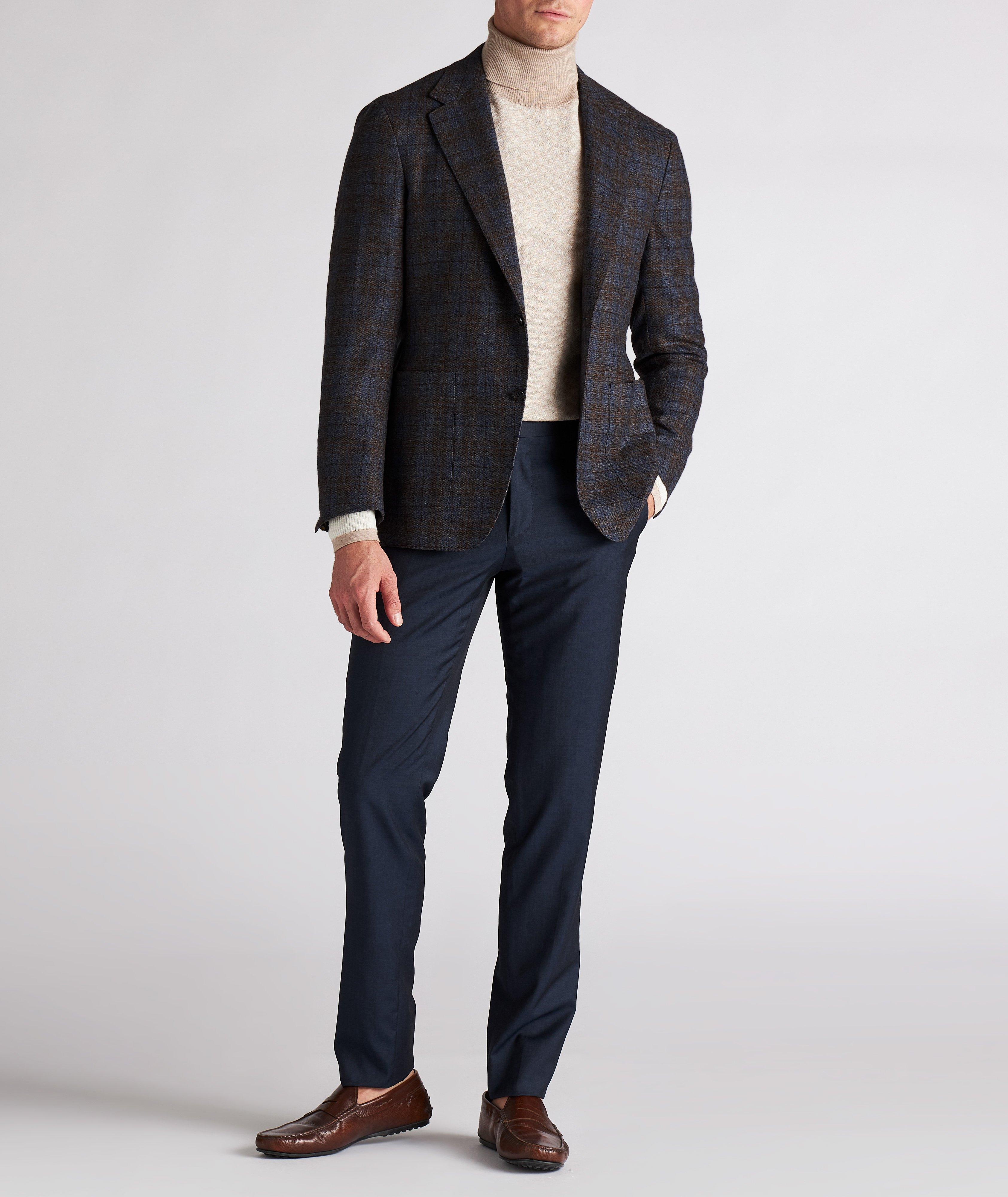 Slim Fit Checked Wool-Cashmere Sports Jacket image 4
