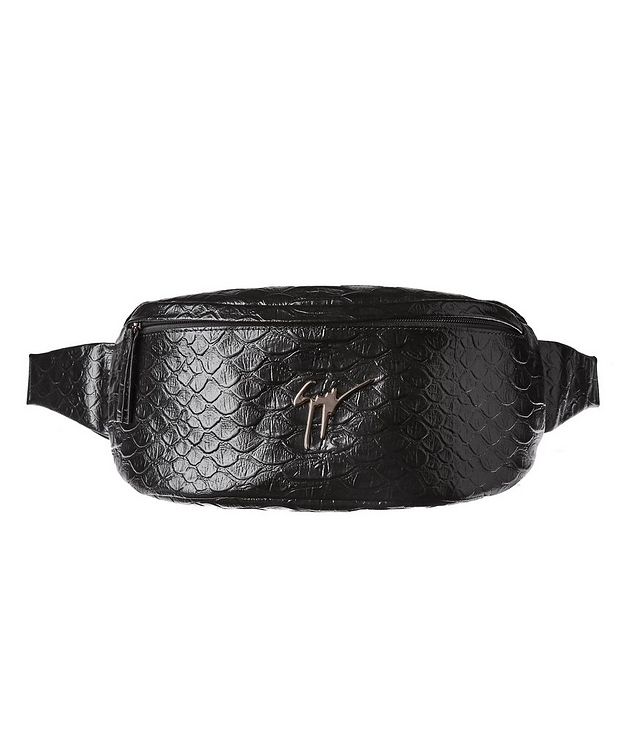 Snake Print Leather Belt Bag picture 1