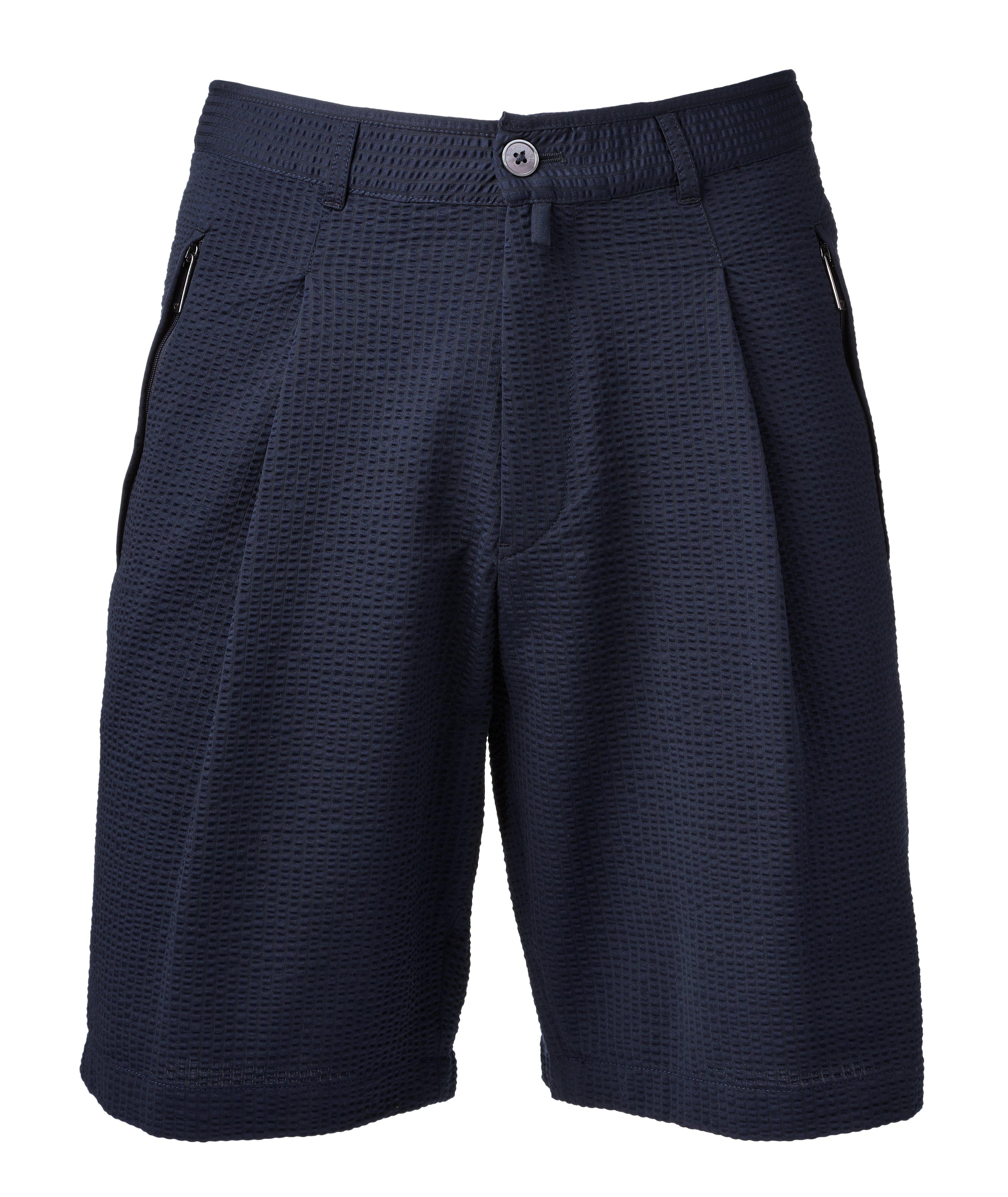 Cotton-Blend Bermuda Shorts image 0
