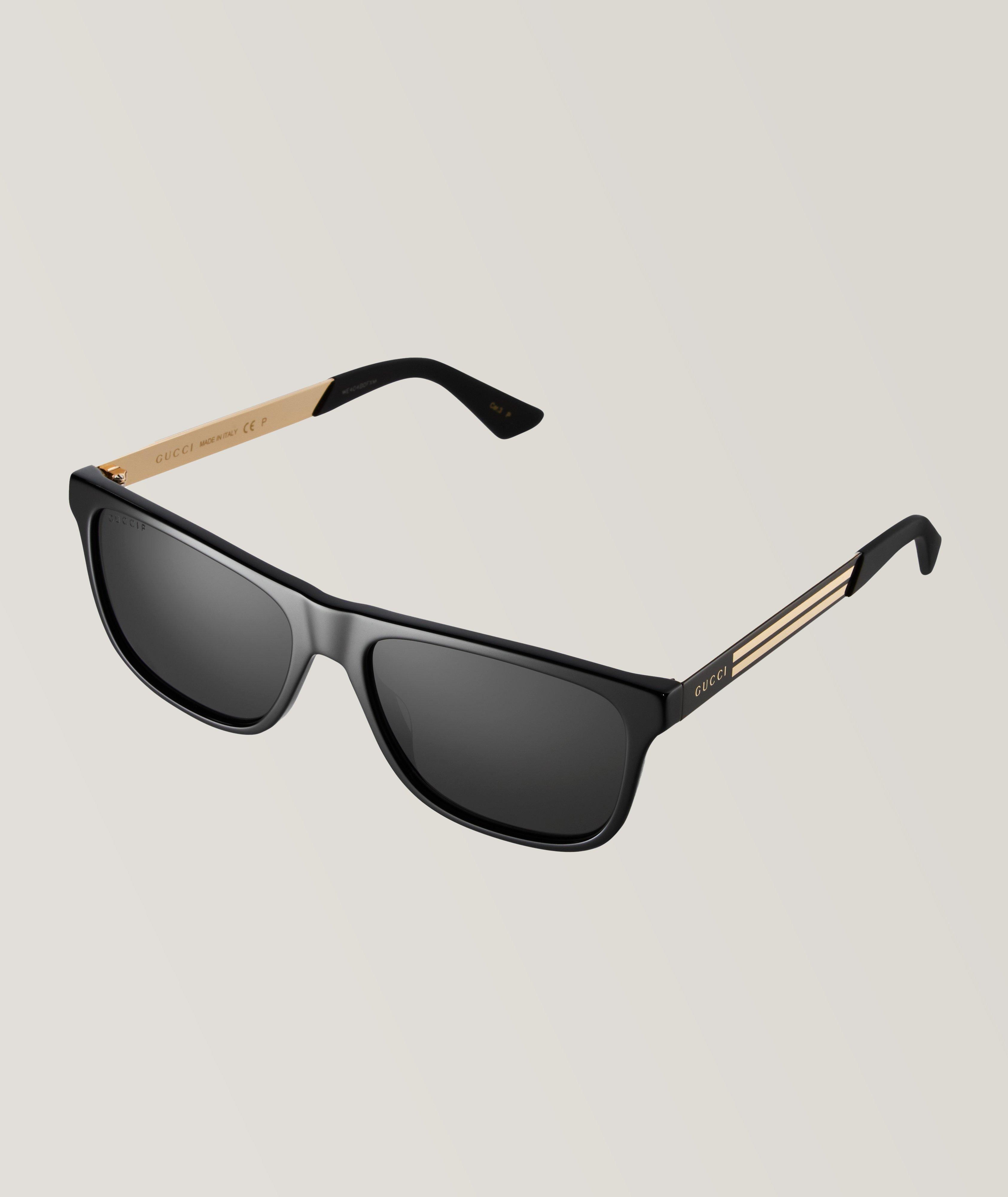 Gucci Men s Square Acetate Logo Sunglasses