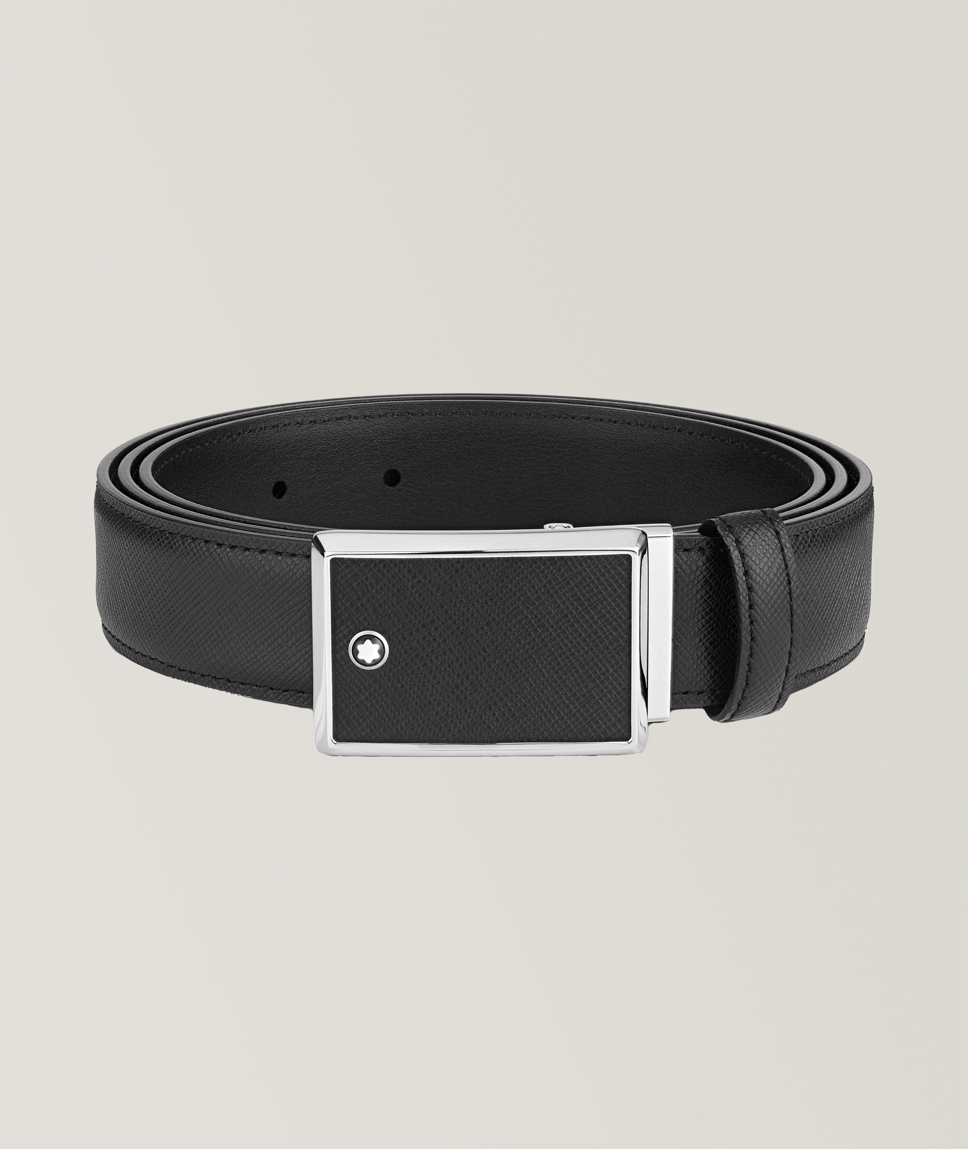Montblanc 30 mm Saffiano Leather Belt | Belts | Harry Rosen