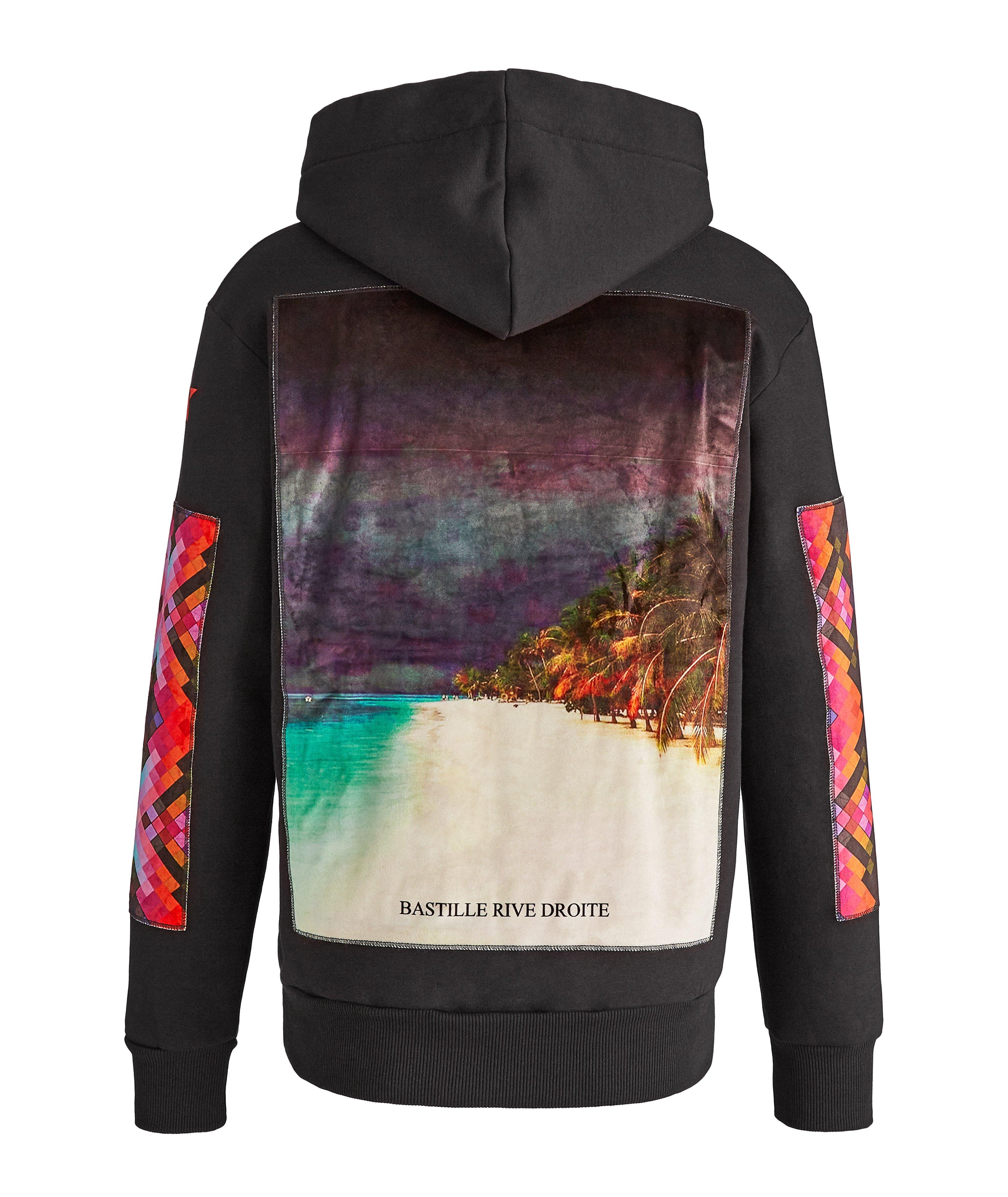 Beach Print Cotton Hoodie image 0