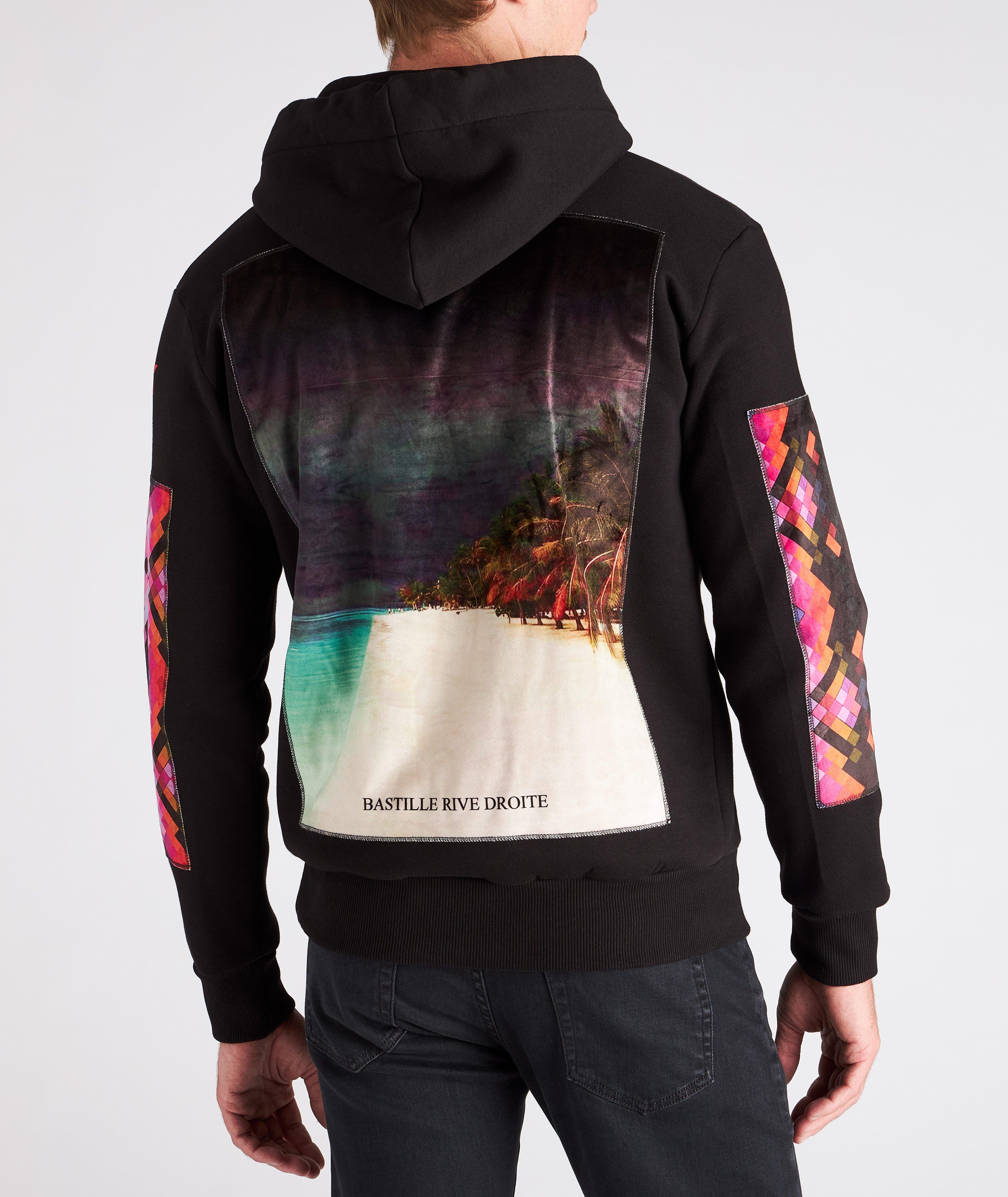 Beach Print Cotton Hoodie image 3