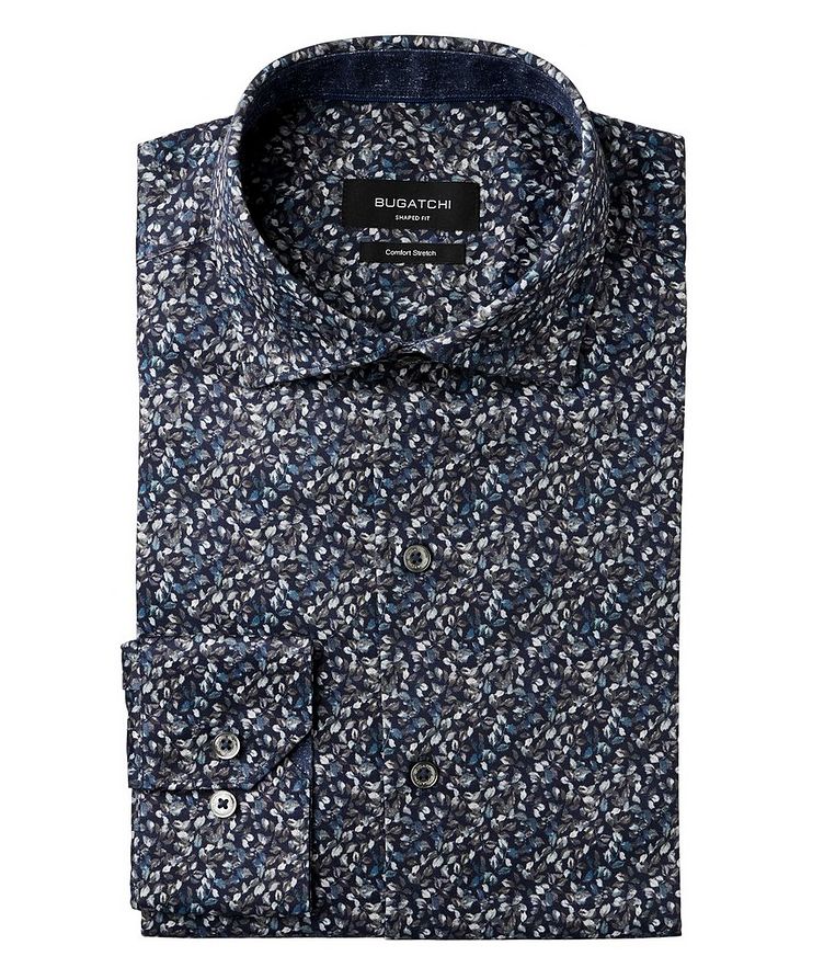Floral Printed Stretch-Cotton Shirt image 0