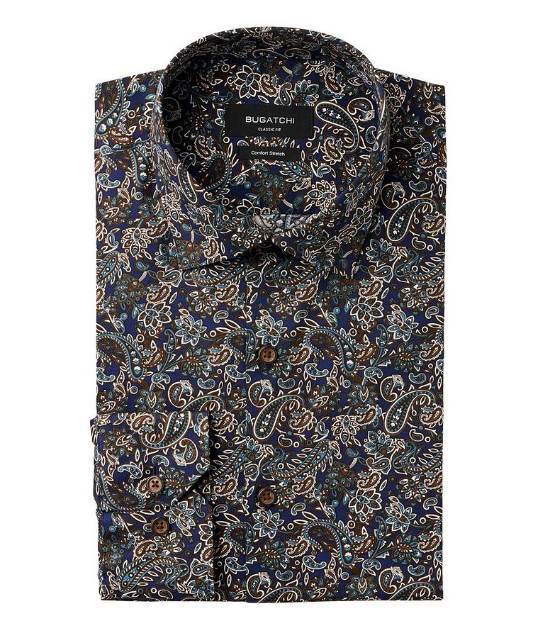 Floral Printed Stretch-Cotton Shirt image 0