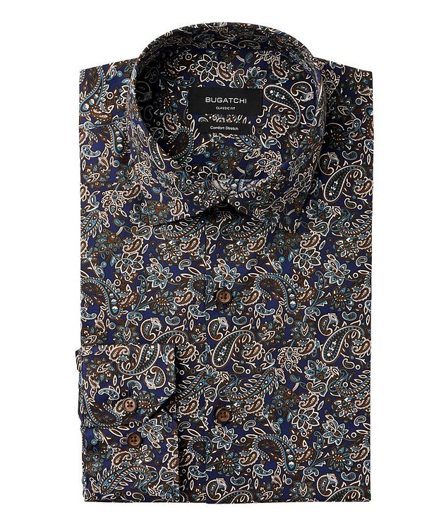 Floral Printed Stretch-Cotton Shirt picture 1