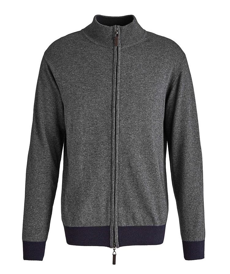 Zip-Up Wool-Blend Sweater image 0