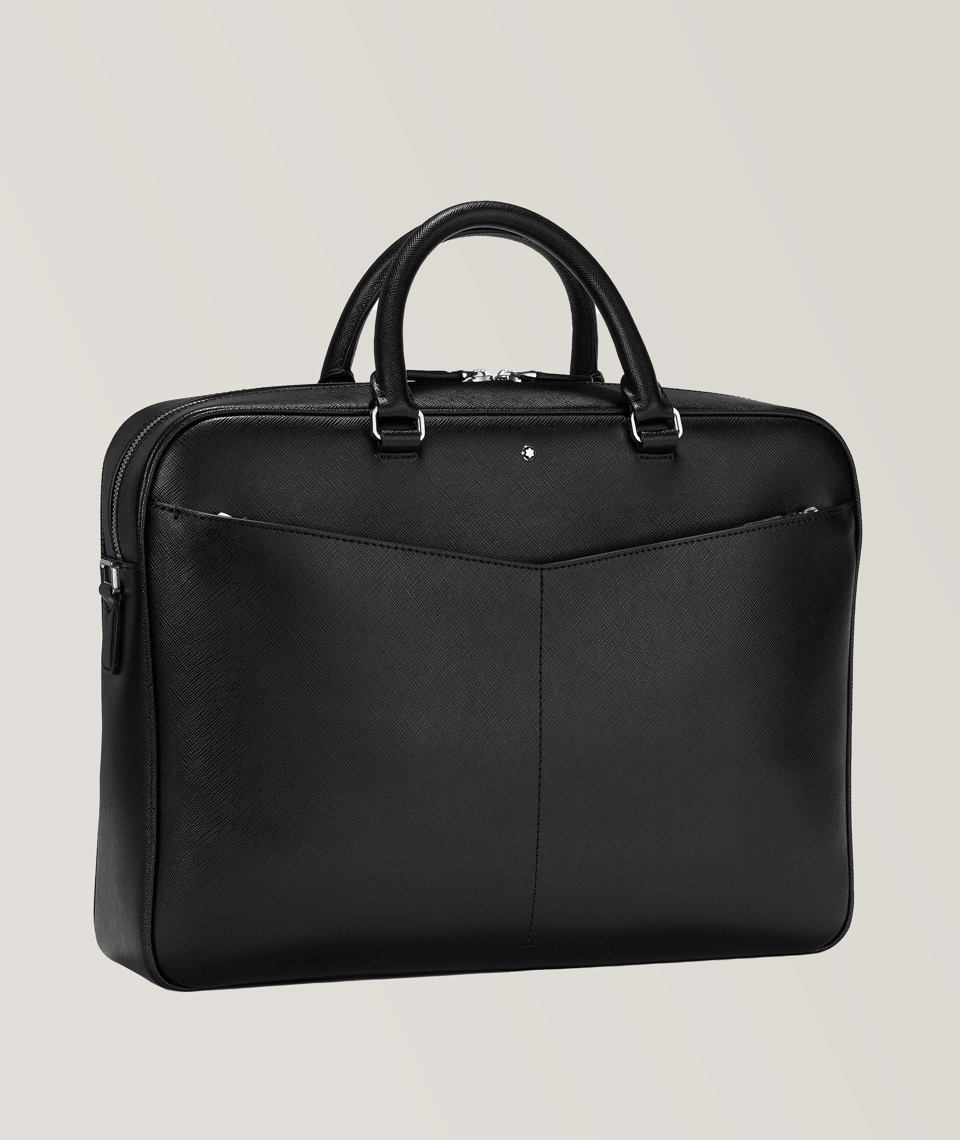 Porte-document de taille moyenne en cuir, collection Sartorial image 1