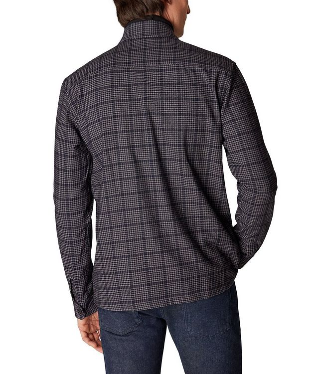 Plaid Cotton Wool Cashmere Shirt Jacket picture 3