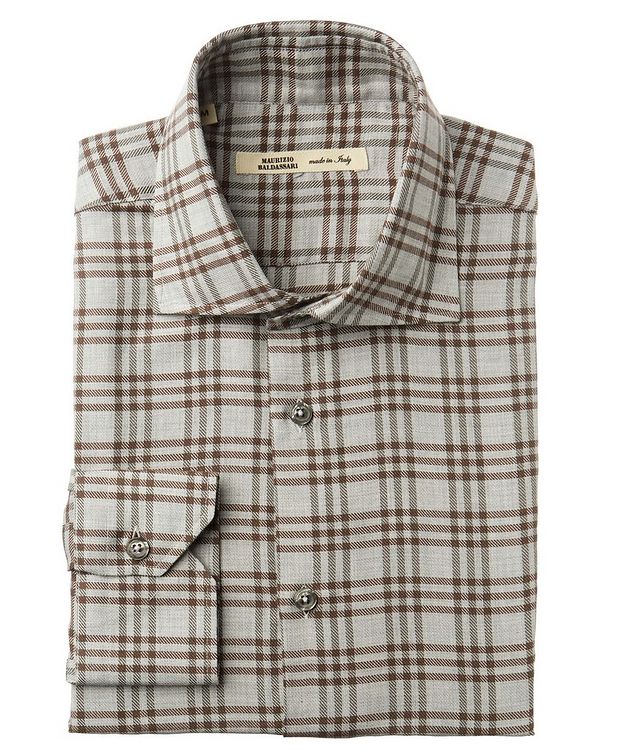 Checked Cotton-Cashmere Shirt picture 1