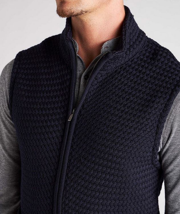 Eco-Tech Bubble Knit Wool Vest picture 4