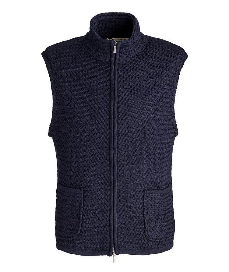 Eco-Tech Bubble Knit Wool Vest image 0