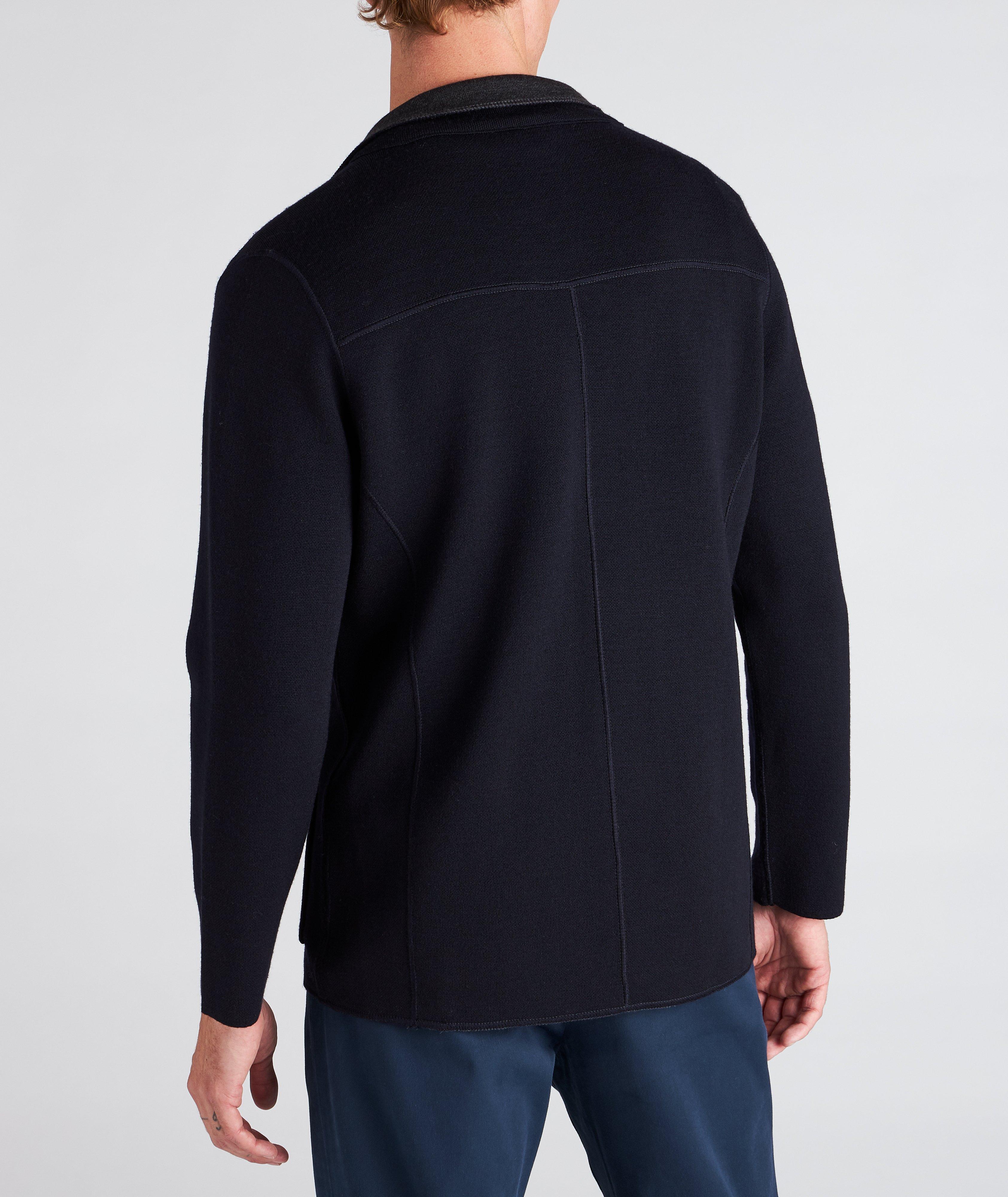 Reversible Knit Wool Swacket image 2