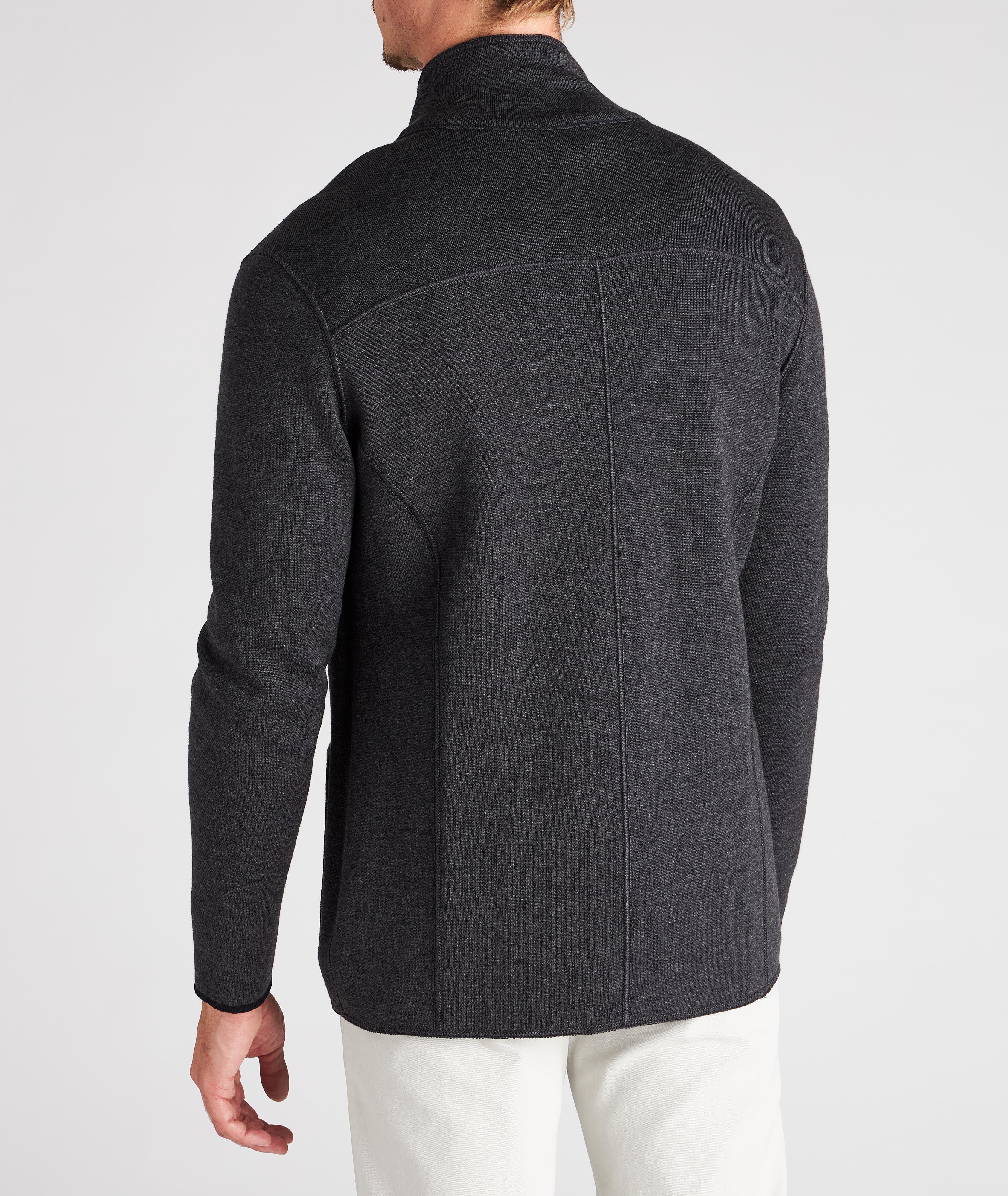 Reversible Knit Wool Swacket image 9