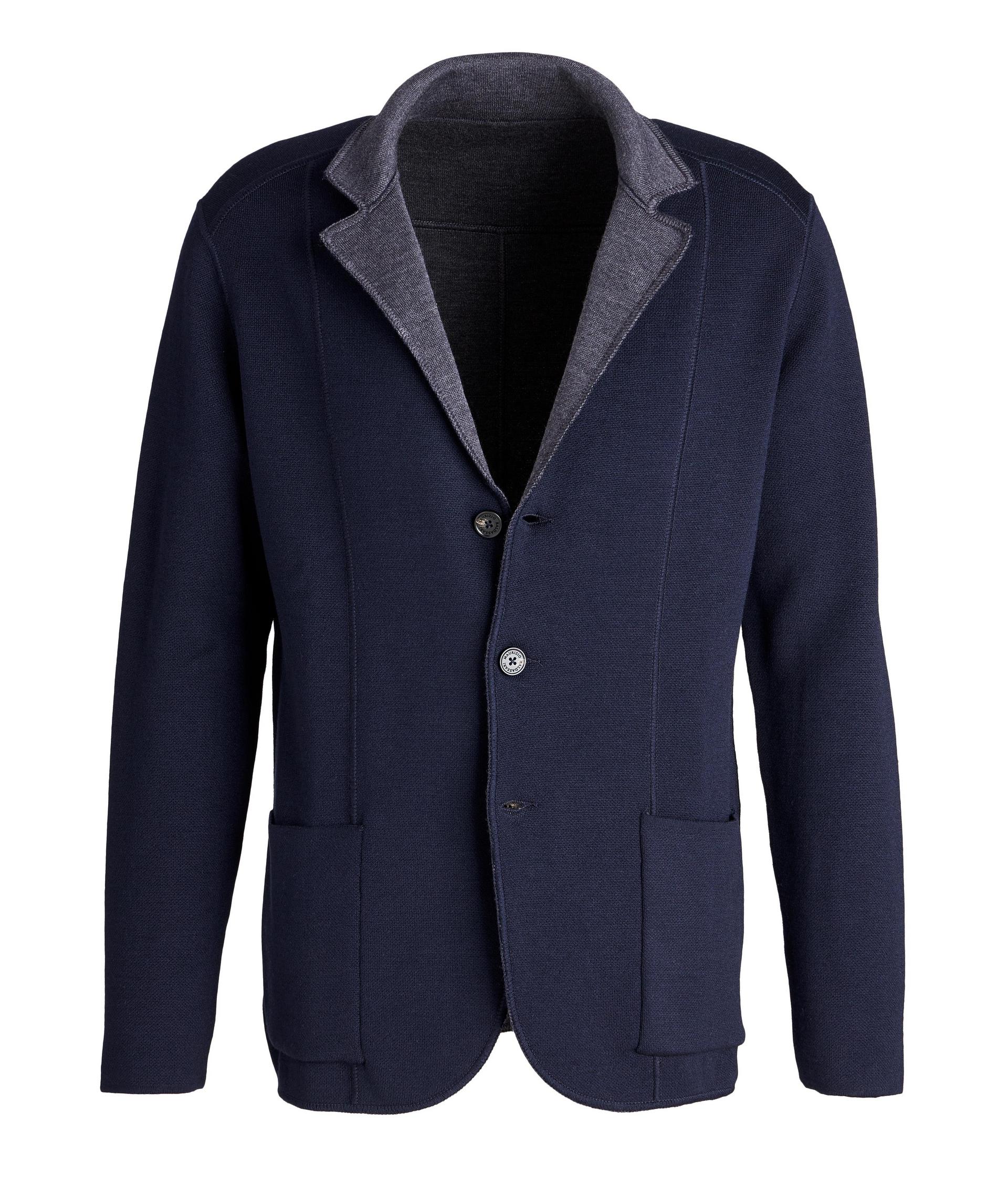 Reversible Knit Wool Swacket image 0