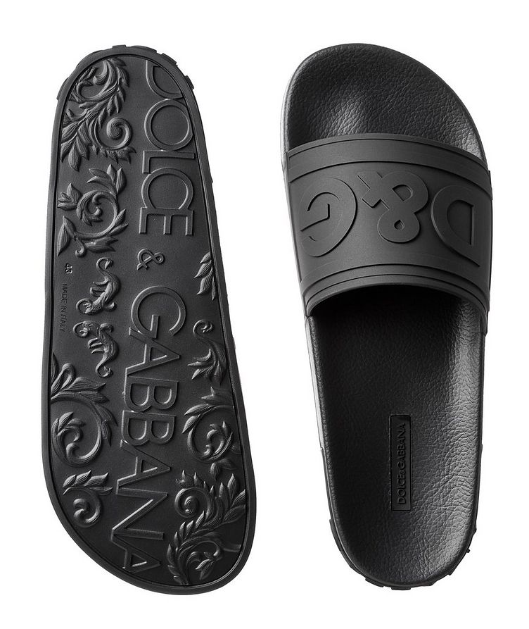 Sandale en caoutchouc avec logos image 2