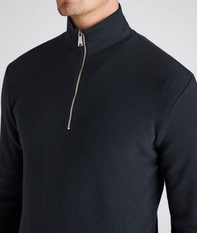 Half-Zip Cotton-Cashmere Sweater  image 3